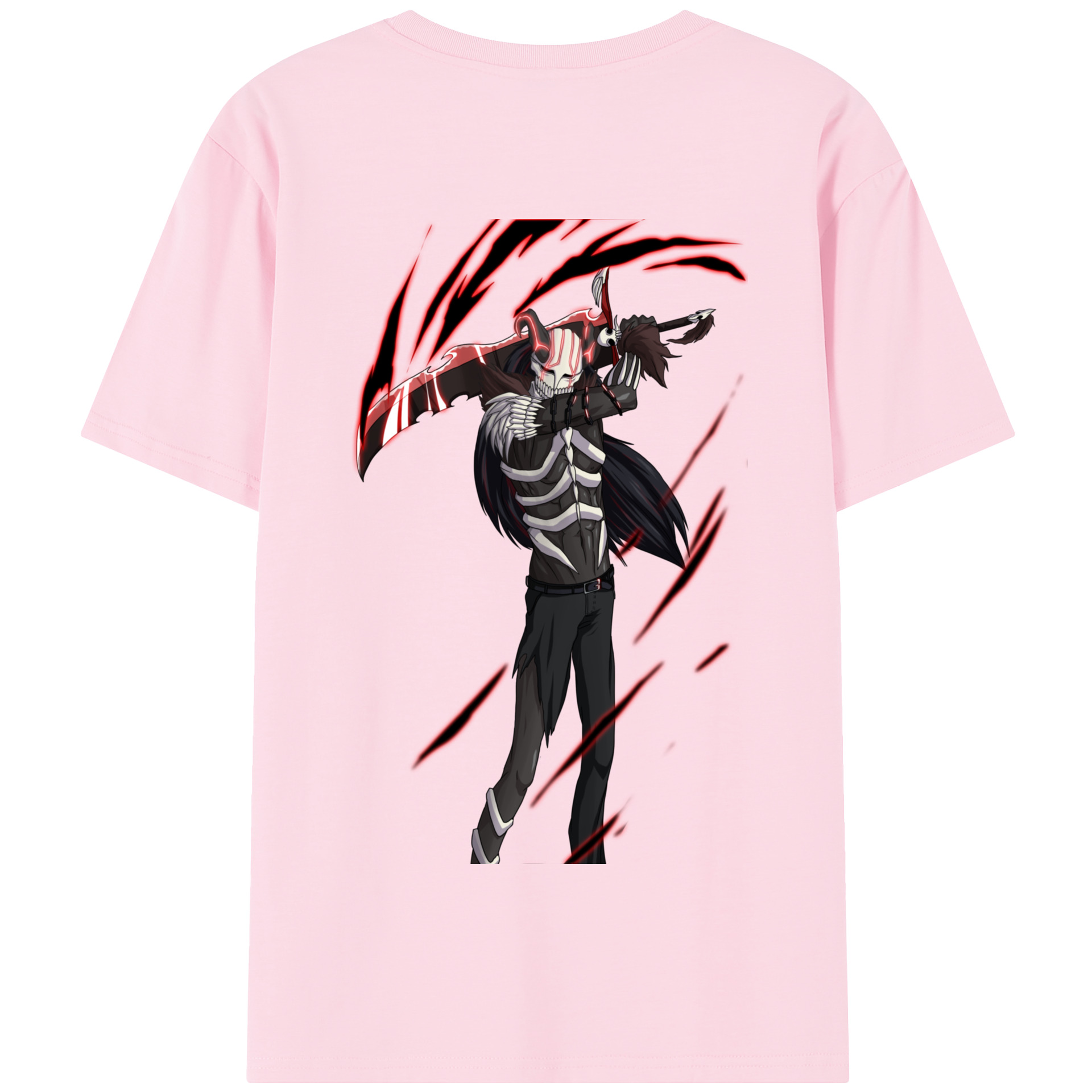 （画像用） ブリーチ 黒崎一護（くろさき いちご）BLEACH Kurosaki Ichigo 綿100％半袖Tシャツ（背面プリント）