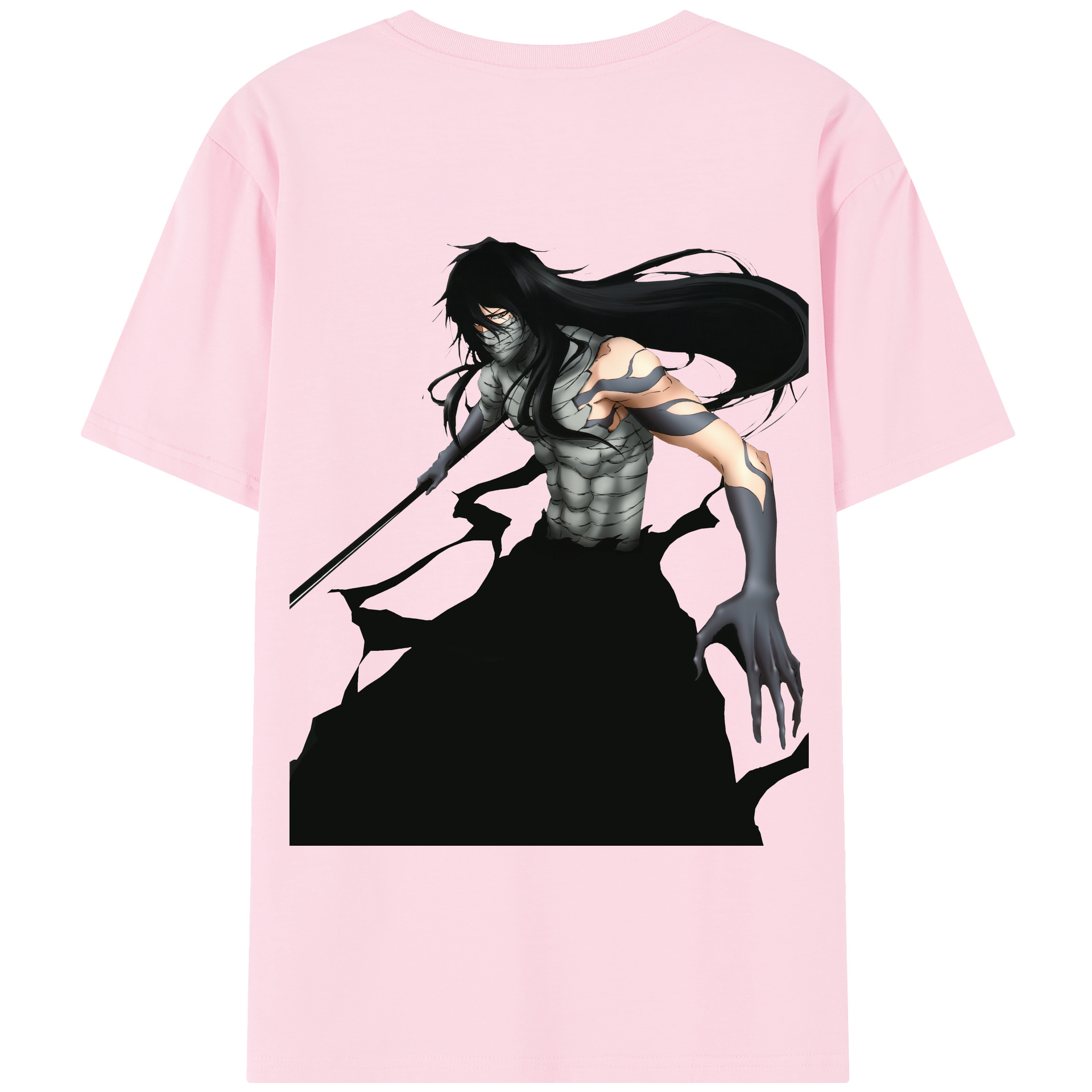 （画像用） ブリーチ 黒崎一護（くろさき いちご）BLEACH Kurosaki Ichigo 綿100％半袖Tシャツ（背面プリント）