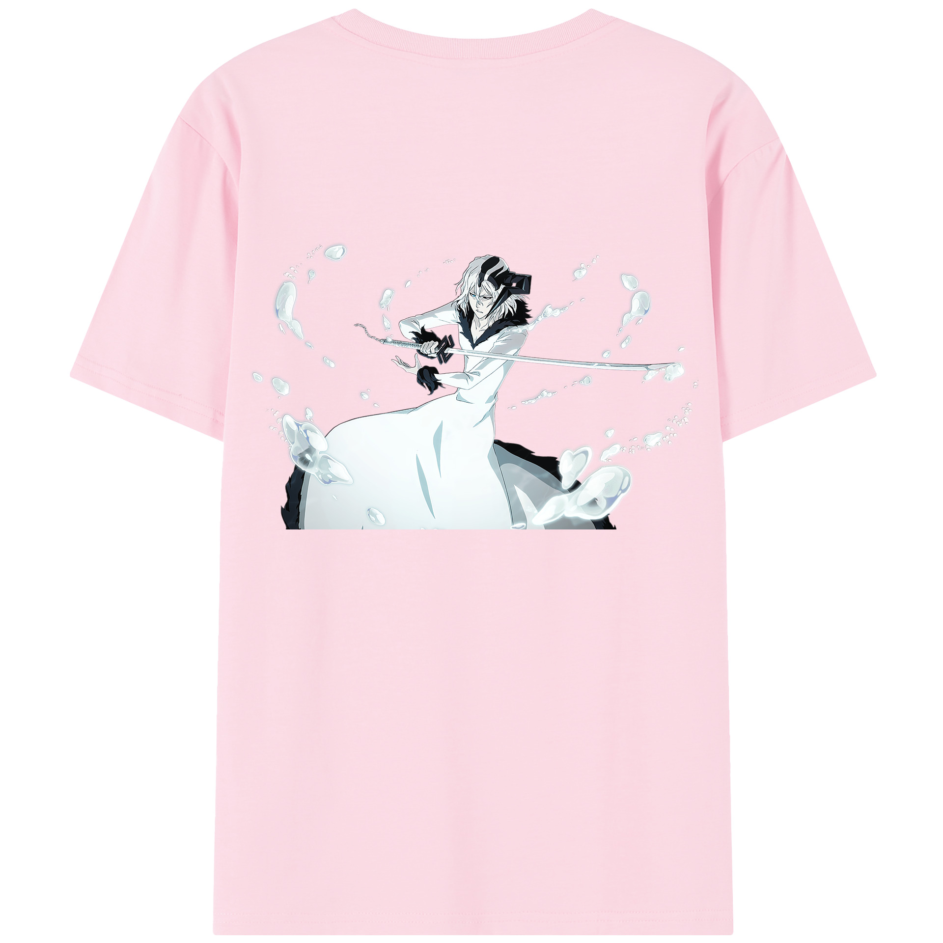 （画像用） ブリーチ 黒崎一護（くろさき いちご）BLEACH Kurosaki Ichigo 綿100％半袖Tシャツ（背面プリント）