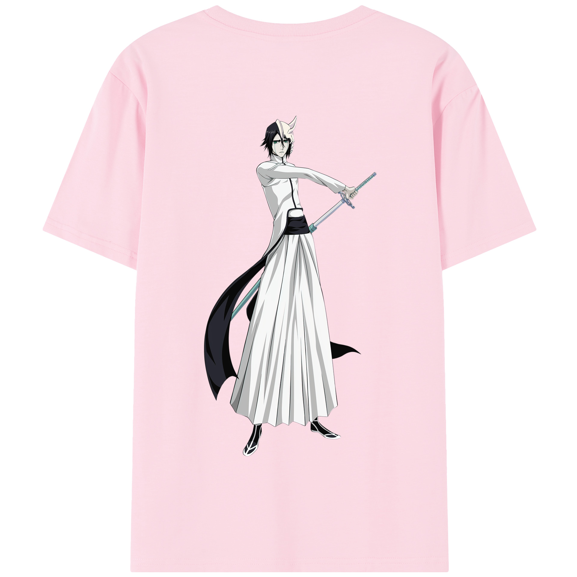 （画像用） ブリーチ ウルキオラ·シファー BLEACH Ulquiorra cifer 綿100％半袖Tシャツ（背面プリント）