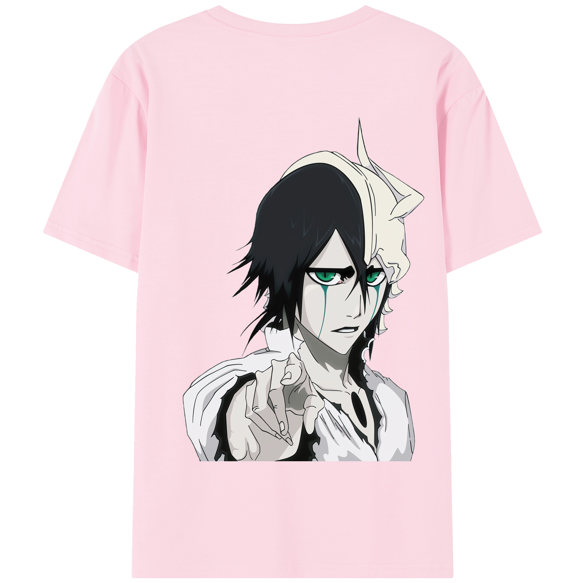 （画像用） ブリーチ ウルキオラ·シファー BLEACH Ulquiorra cifer 綿100％半袖Tシャツ（背面プリント）