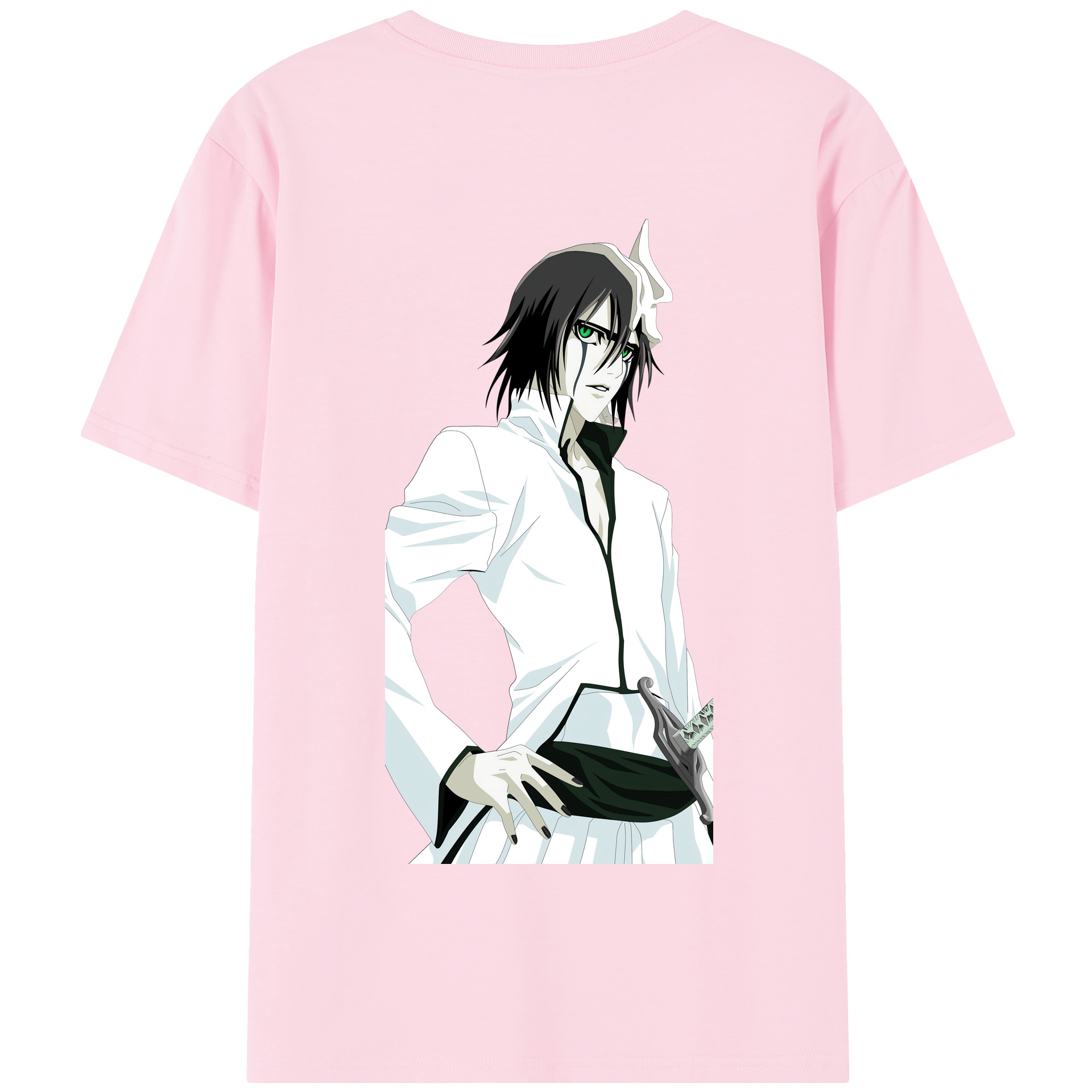 （画像用） ブリーチ ウルキオラ·シファー BLEACH Ulquiorra cifer 綿100％半袖Tシャツ（背面プリント）