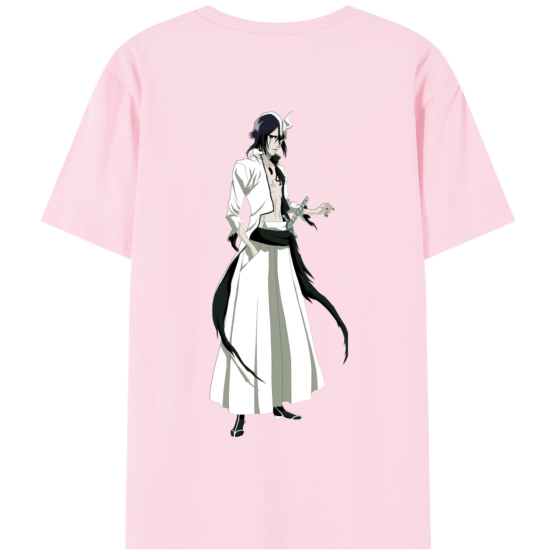 （画像用） ブリーチ ウルキオラ·シファー BLEACH Ulquiorra cifer 綿100％半袖Tシャツ（背面プリント）
