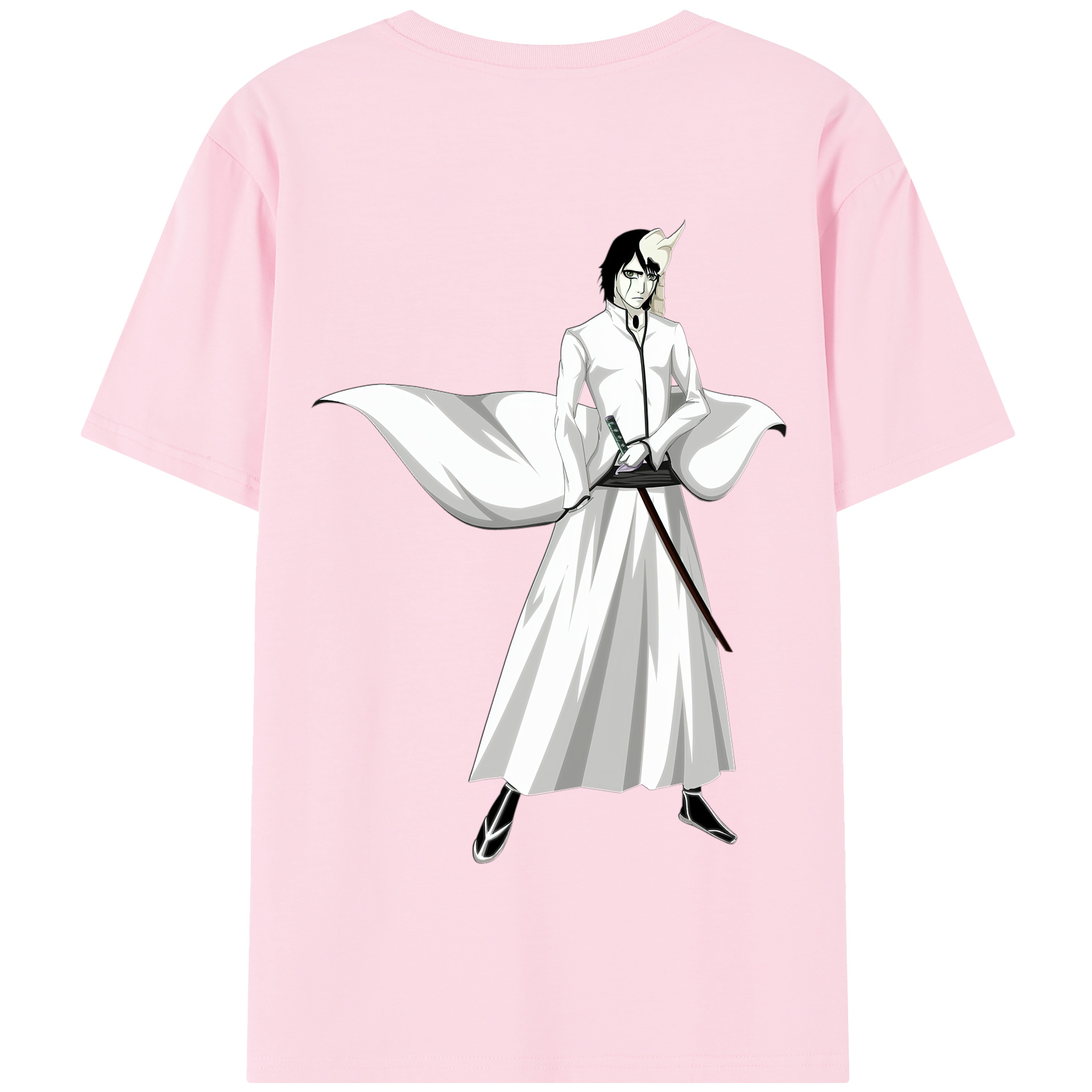 （画像用） ブリーチ ウルキオラ·シファー BLEACH Ulquiorra cifer 綿100％半袖Tシャツ（背面プリント）