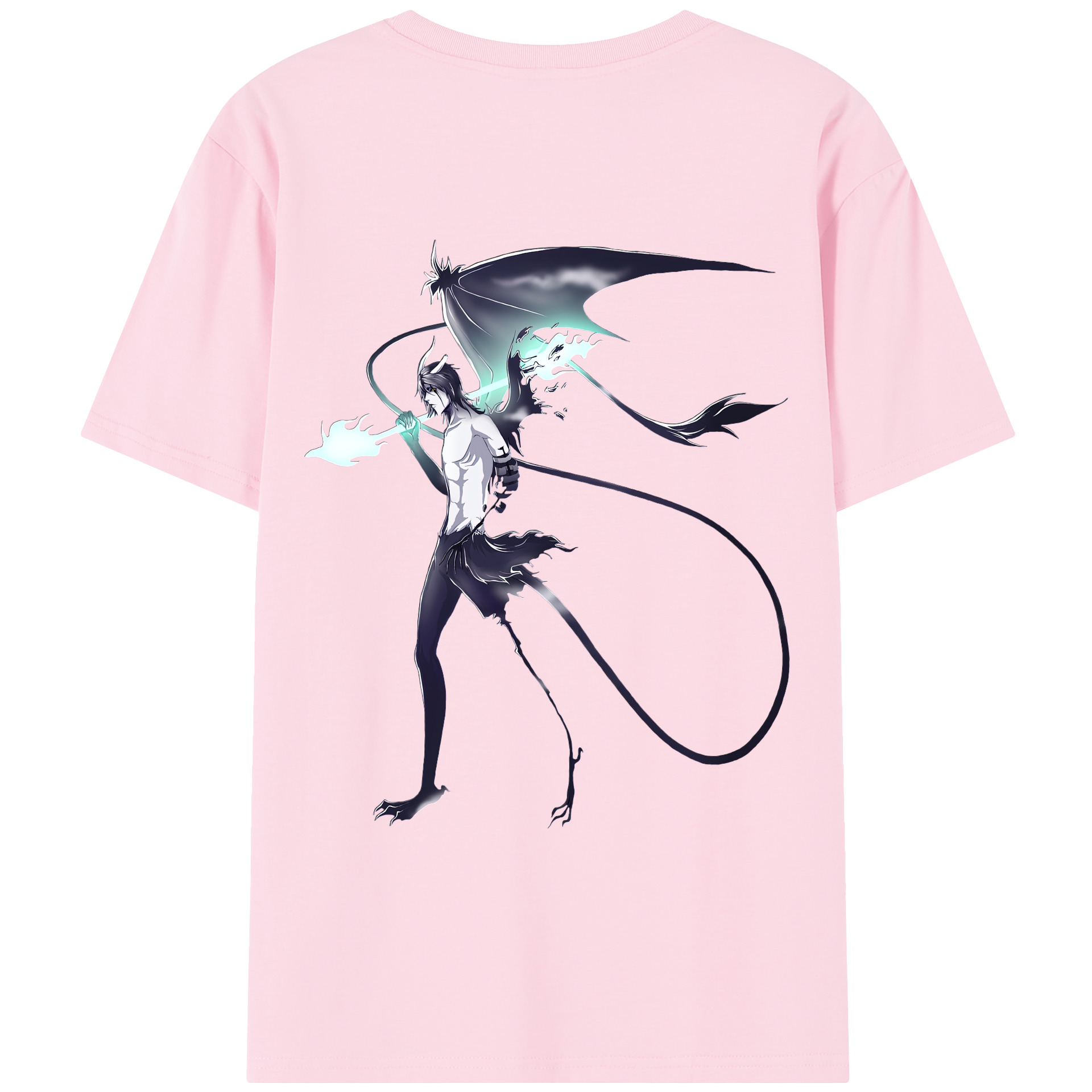 （画像用） ブリーチ ウルキオラ·シファー BLEACH Ulquiorra cifer 綿100％半袖Tシャツ（背面プリント）