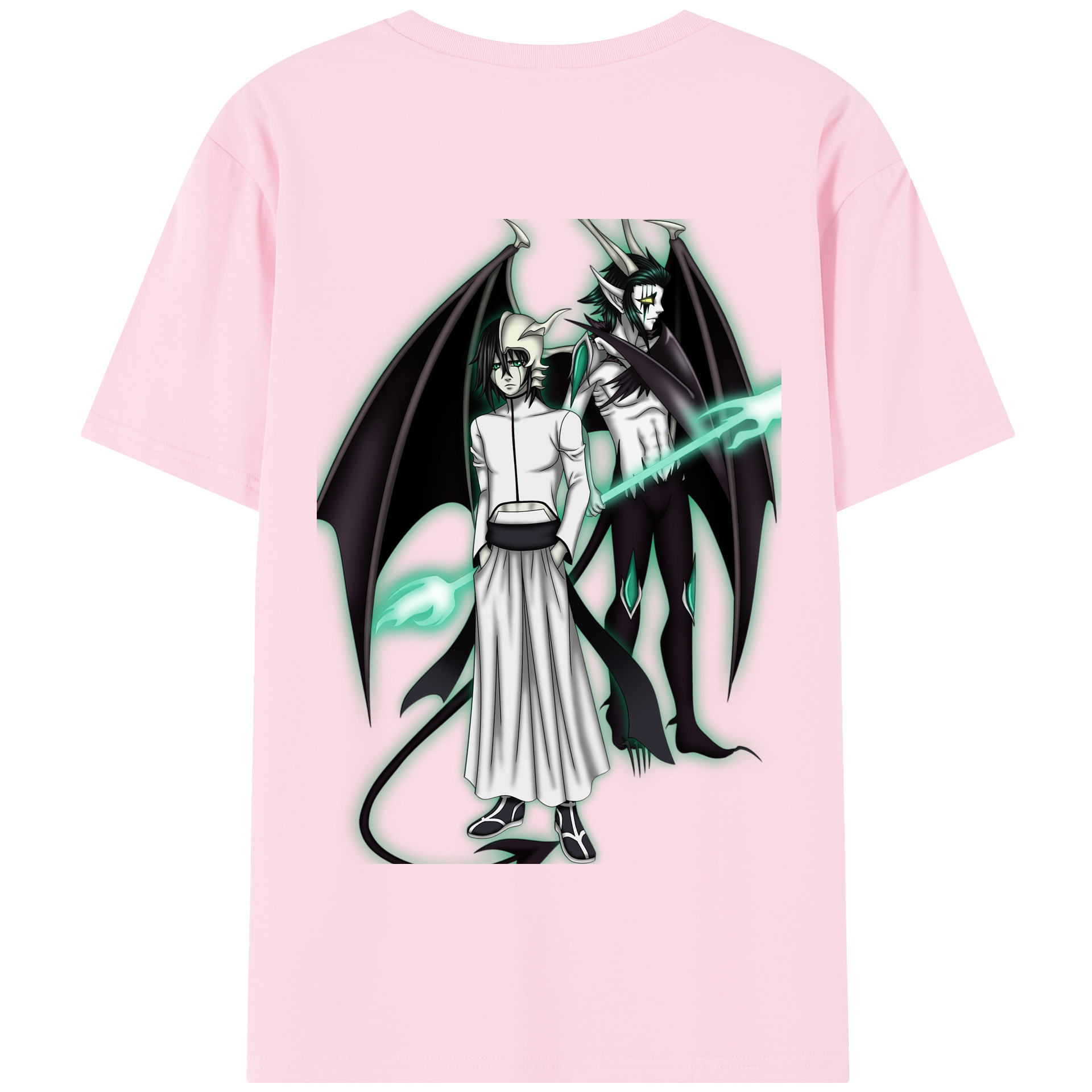 （画像用） ブリーチ ウルキオラ·シファー BLEACH Ulquiorra cifer 綿100％半袖Tシャツ（背面プリント）