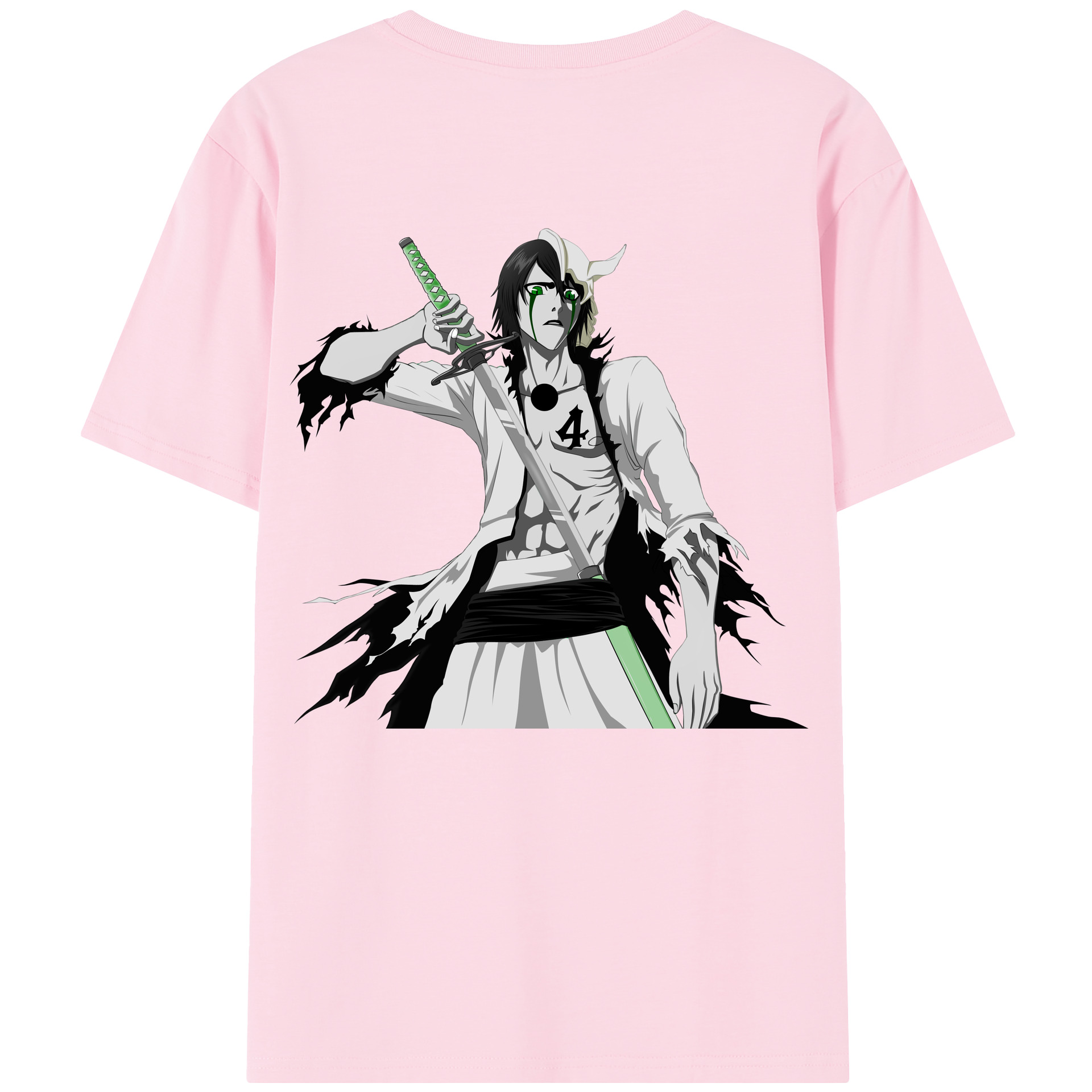 （画像用） ブリーチ ウルキオラ·シファー BLEACH Ulquiorra cifer 綿100％半袖Tシャツ（背面プリント）