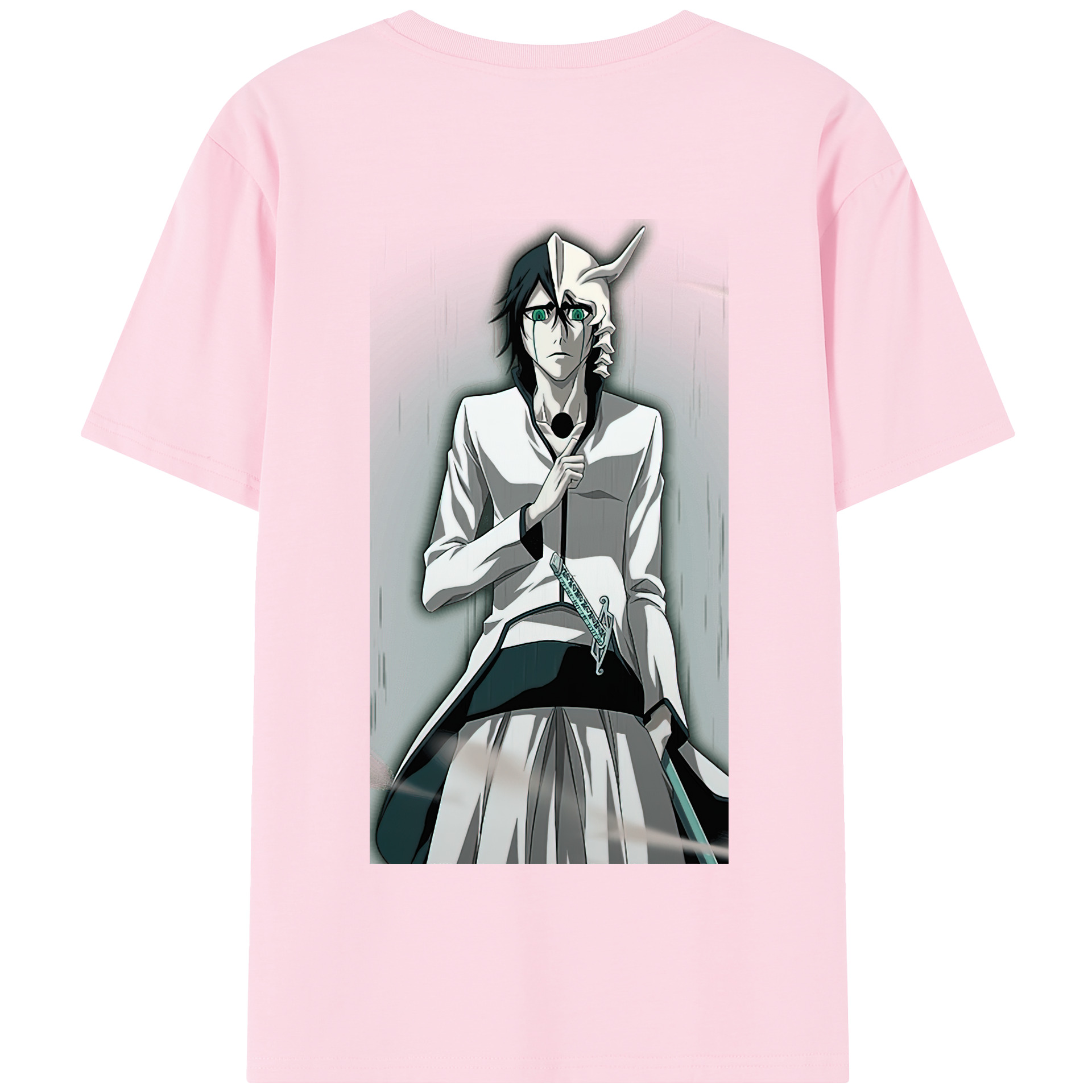 （画像用） ブリーチ ウルキオラ·シファー BLEACH Ulquiorra cifer 綿100％半袖Tシャツ（背面プリント）