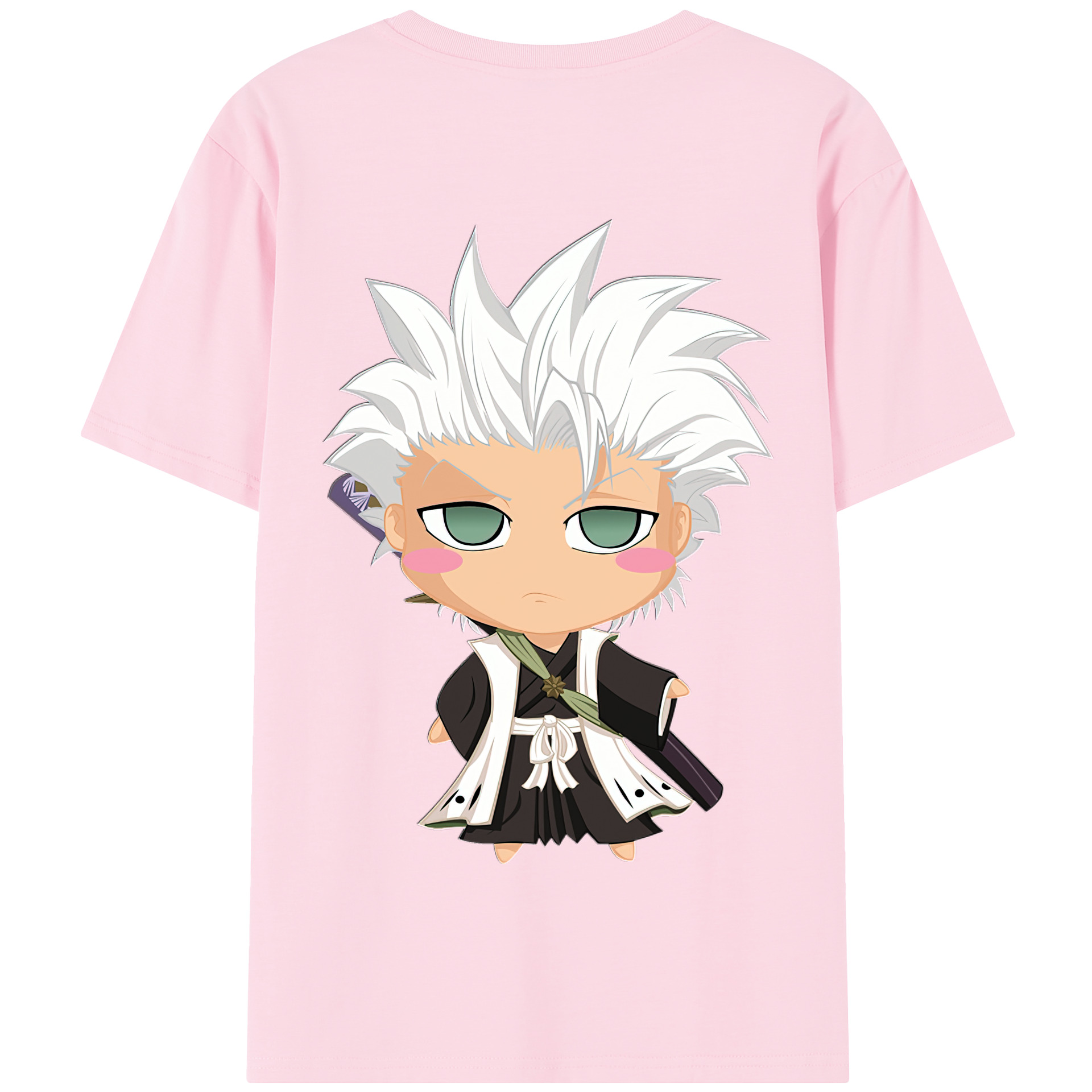 （画像用） ブリーチ 日番谷冬獅郎（ひつがや とうしろう） BLEACH Hitsugaya Toushirou 綿100％半袖Tシャツ（背面プリント）