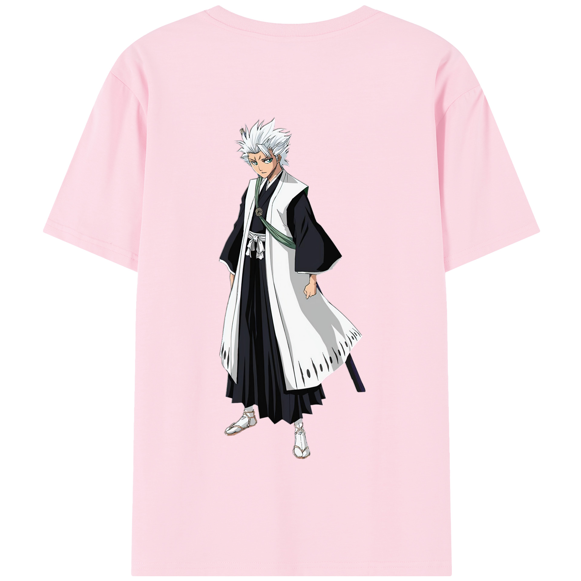 （画像用） ブリーチ 日番谷冬獅郎（ひつがや とうしろう） BLEACH Hitsugaya Toushirou 綿100％半袖Tシャツ（背面プリント）