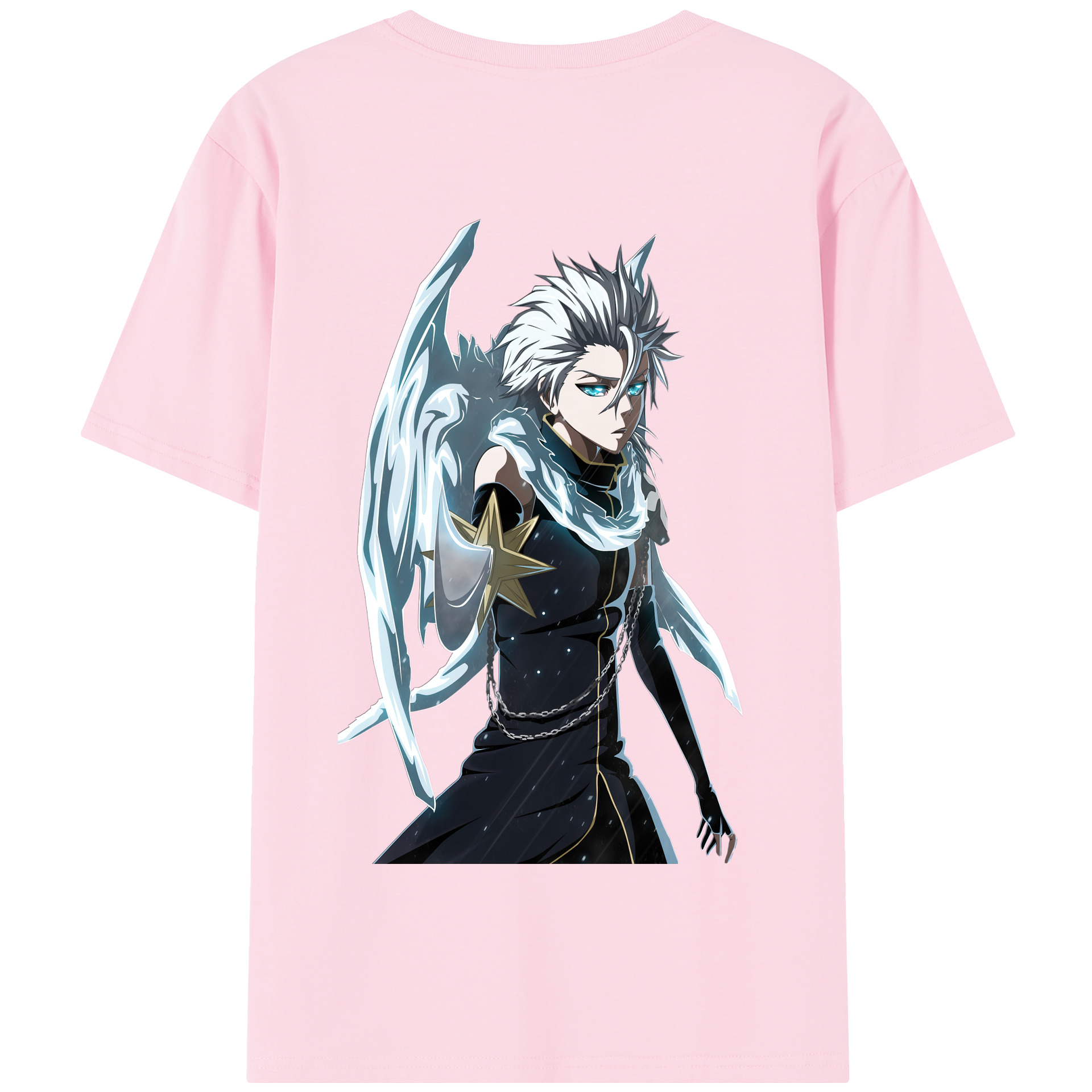 （画像用） ブリーチ 日番谷冬獅郎（ひつがや とうしろう） BLEACH Hitsugaya Toushirou 綿100％半袖Tシャツ（背面プリント）