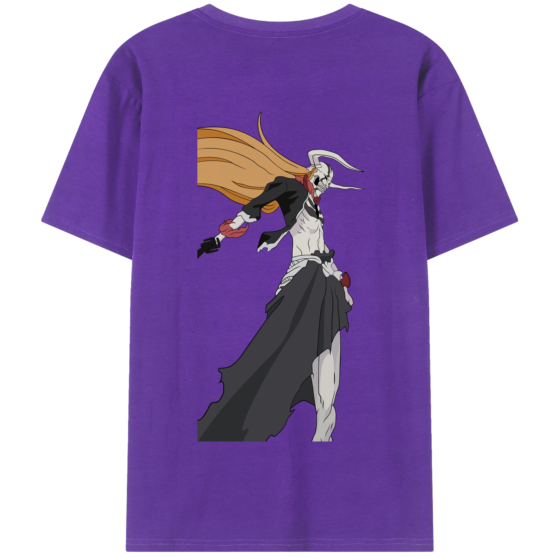（画像用） ブリーチ 黒崎一護（くろさき いちご）BLEACH Kurosaki Ichigo 綿100％半袖Tシャツ（背面プリント）
