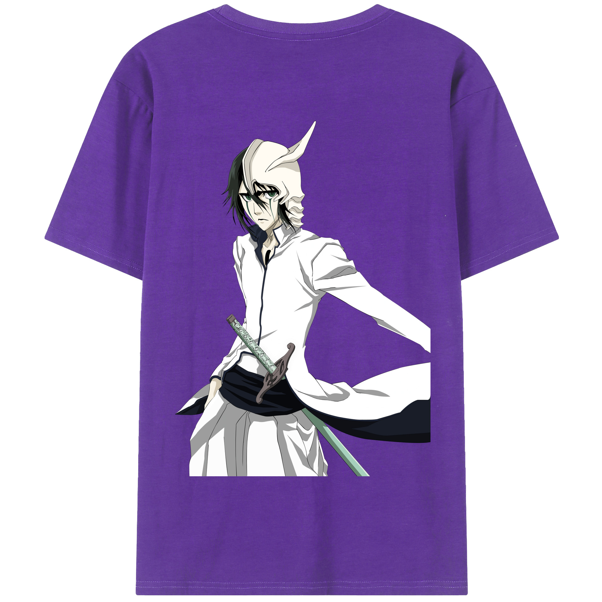 （画像用） ブリーチ ウルキオラ·シファー BLEACH Ulquiorra cifer 綿100％半袖Tシャツ（背面プリント）