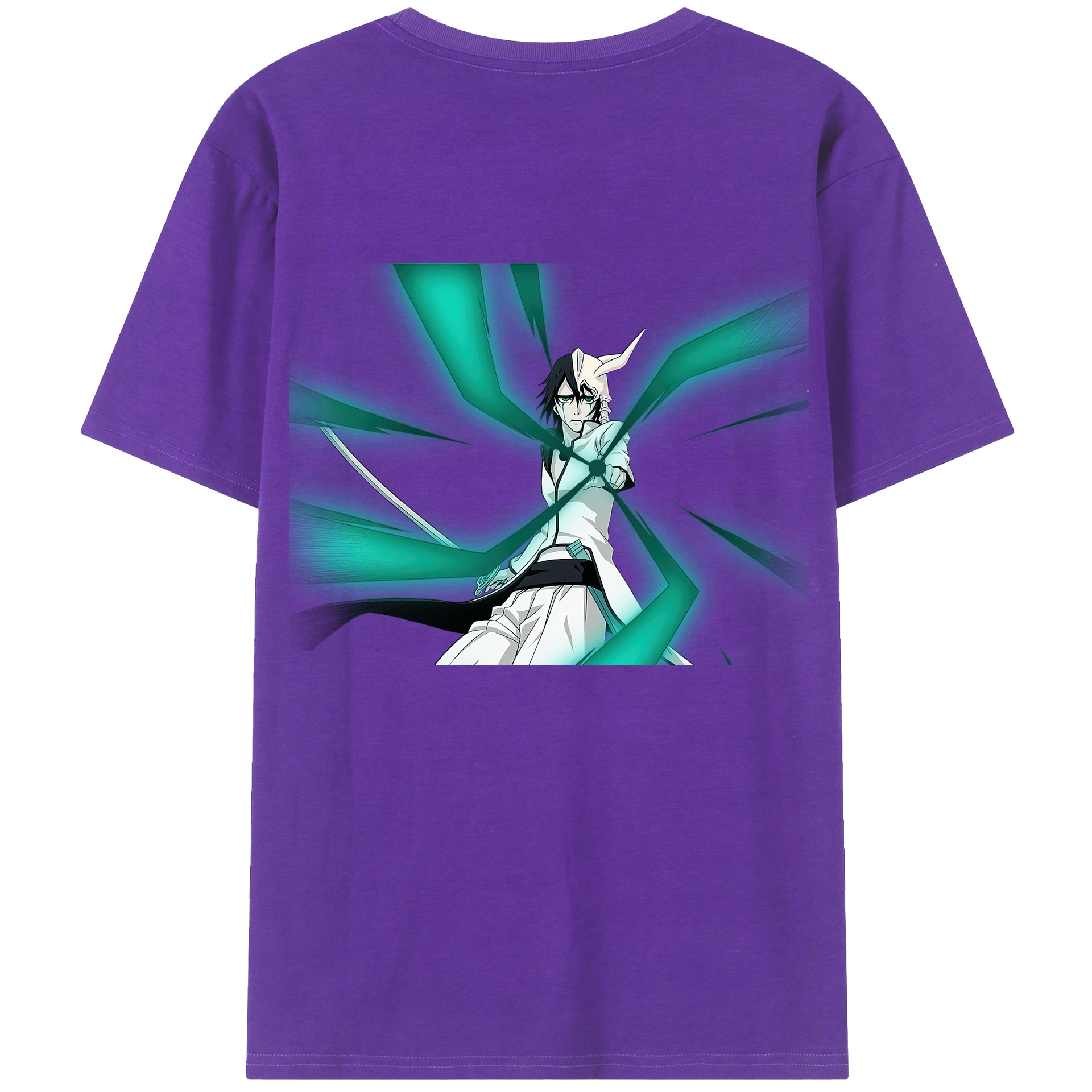 （画像用） ブリーチ ウルキオラ·シファー BLEACH Ulquiorra cifer 綿100％半袖Tシャツ（背面プリント）