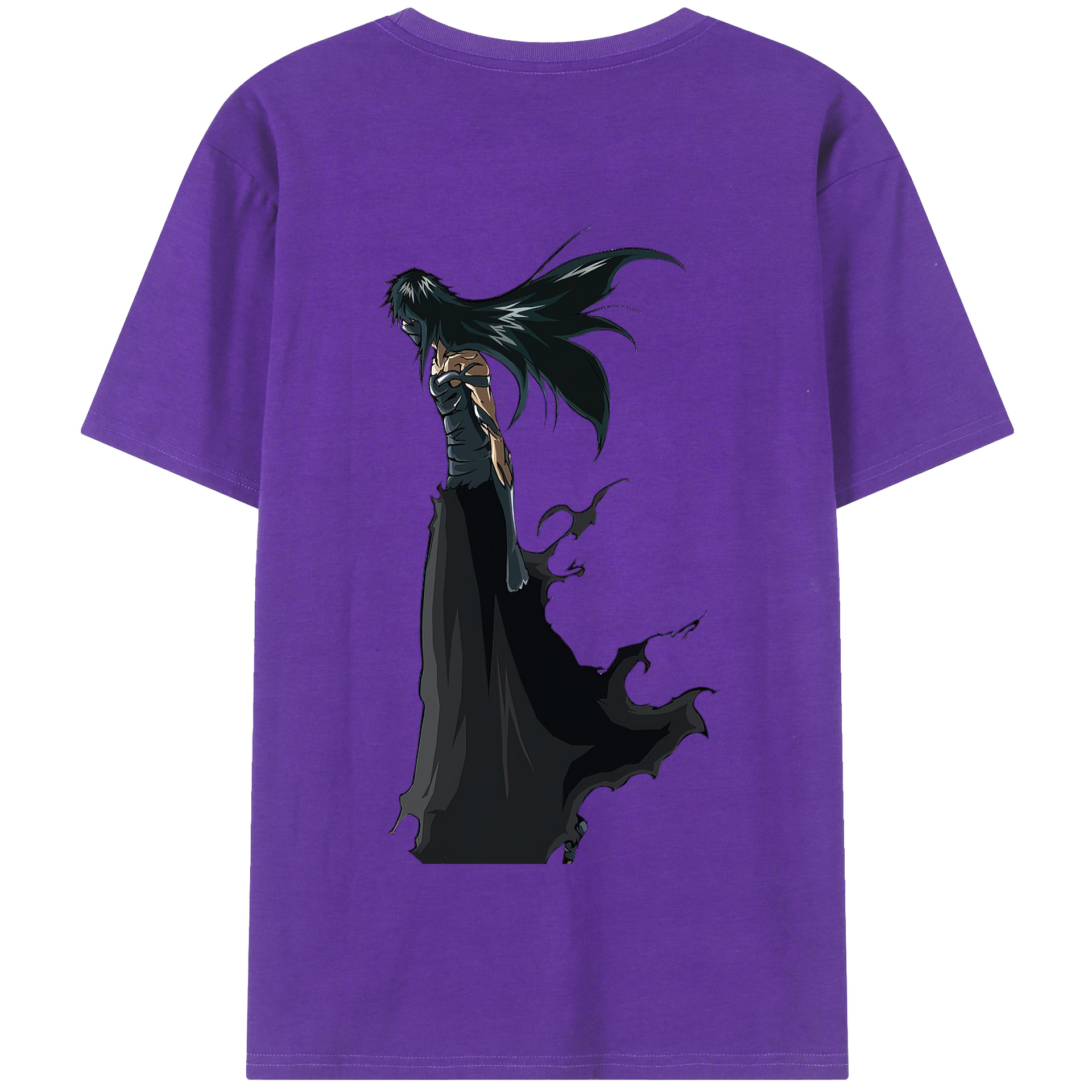 （画像用） ブリーチ 黒崎一護（くろさき いちご）BLEACH Kurosaki Ichigo 綿100％半袖Tシャツ（背面プリント）