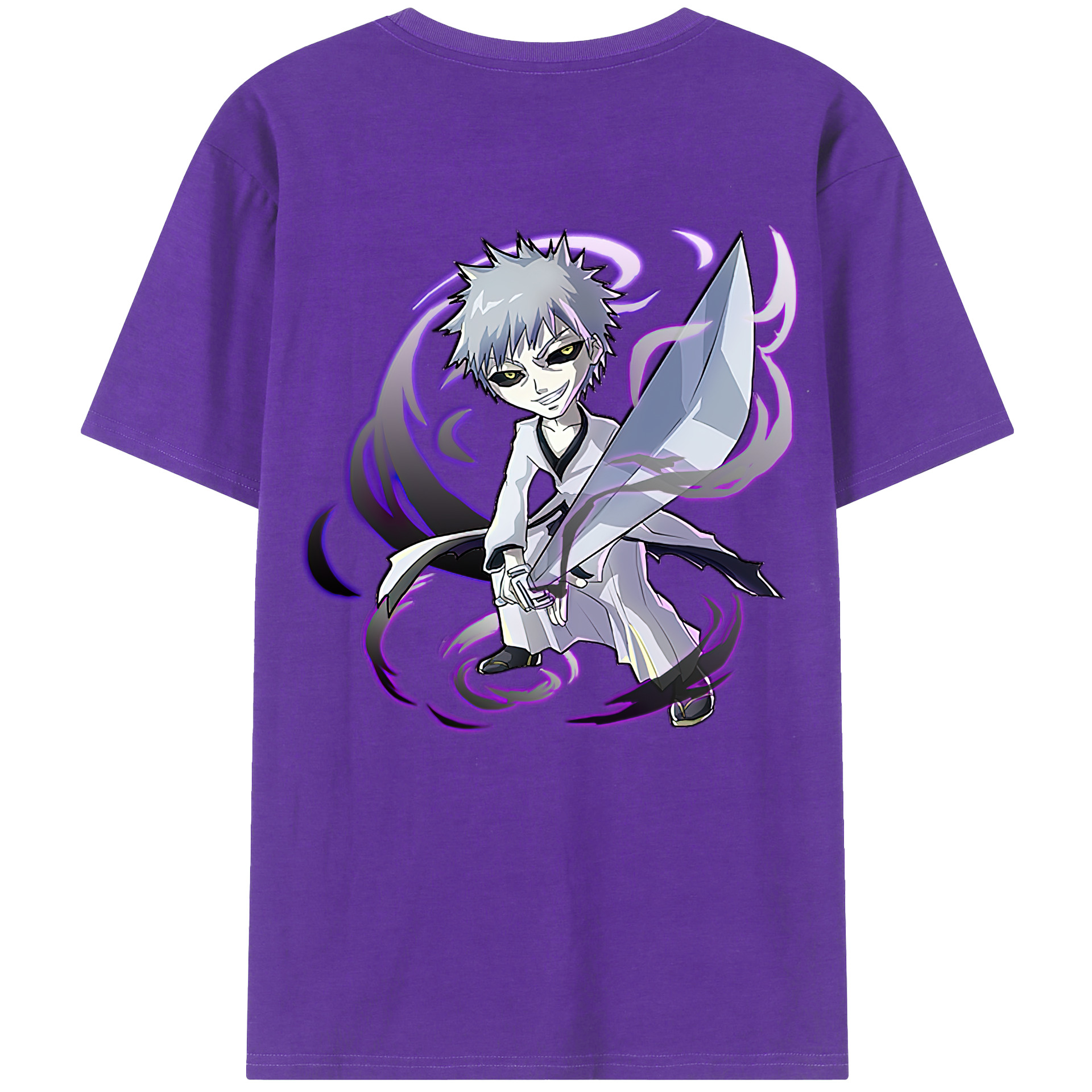 （画像用） ブリーチ 黒崎一護（くろさき いちご）BLEACH Kurosaki Ichigo 綿100％半袖Tシャツ（背面プリント）
