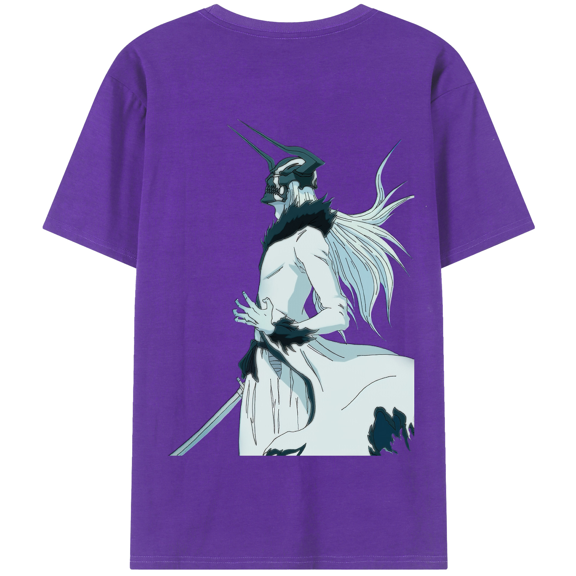 （画像用） ブリーチ 黒崎一護（くろさき いちご）BLEACH Kurosaki Ichigo 綿100％半袖Tシャツ（背面プリント）