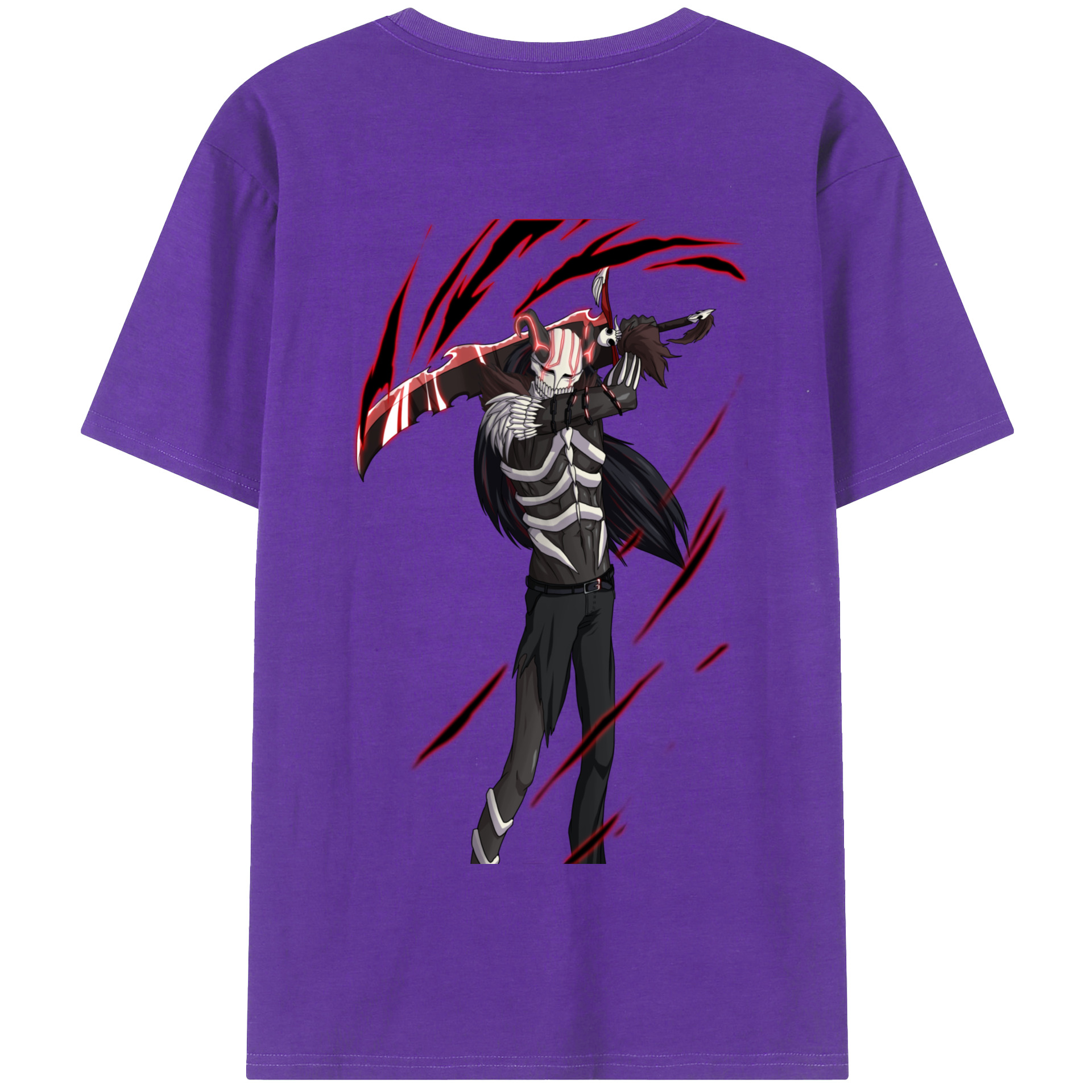 （画像用） ブリーチ 黒崎一護（くろさき いちご）BLEACH Kurosaki Ichigo 綿100％半袖Tシャツ（背面プリント）