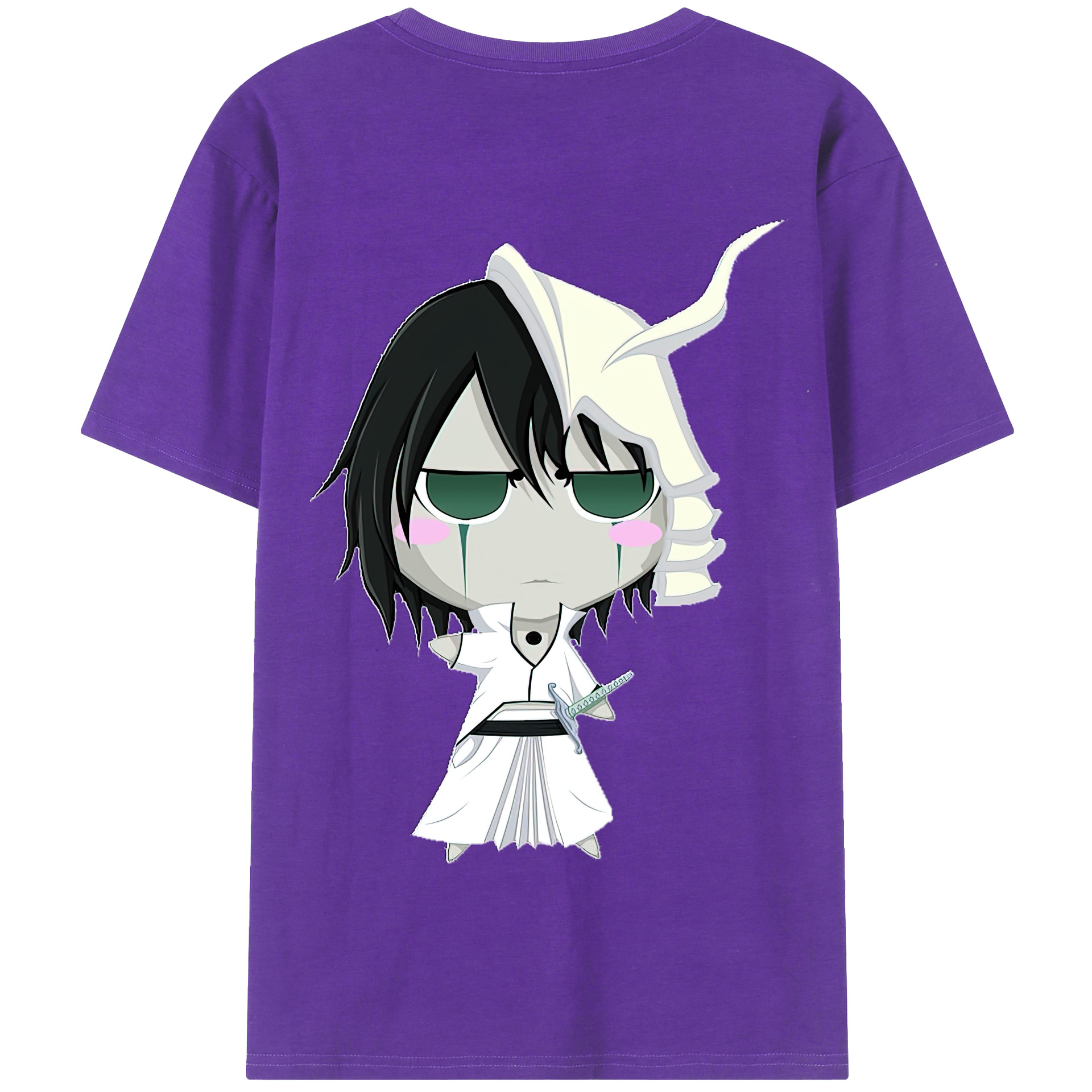 （画像用） ブリーチ ウルキオラ·シファー BLEACH Ulquiorra cifer 綿100％半袖Tシャツ（背面プリント）