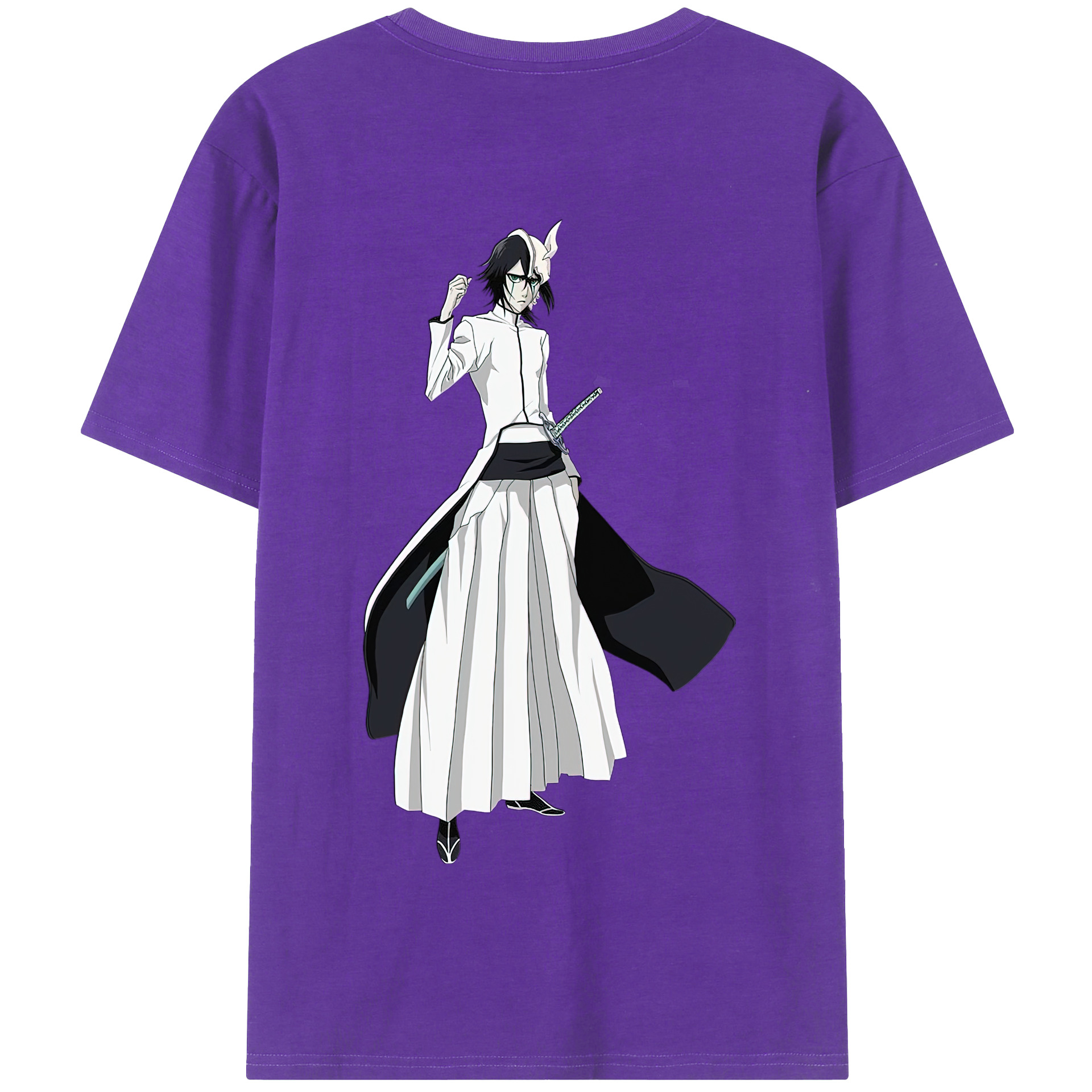 （画像用） ブリーチ ウルキオラ·シファー BLEACH Ulquiorra cifer 綿100％半袖Tシャツ（背面プリント）