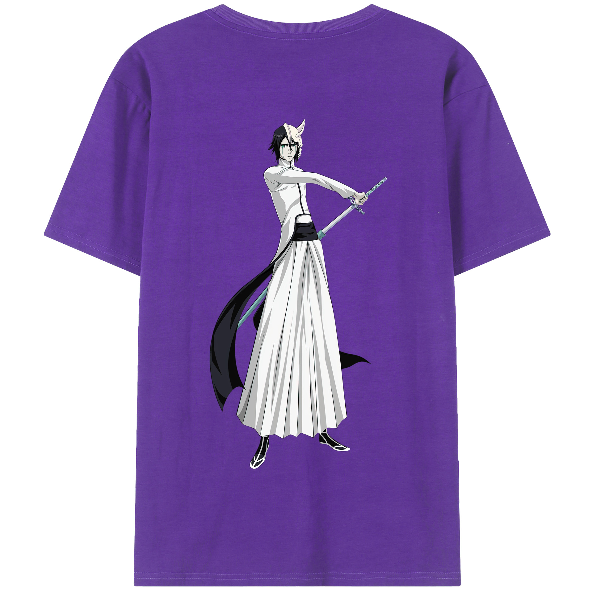 （画像用） ブリーチ ウルキオラ·シファー BLEACH Ulquiorra cifer 綿100％半袖Tシャツ（背面プリント）