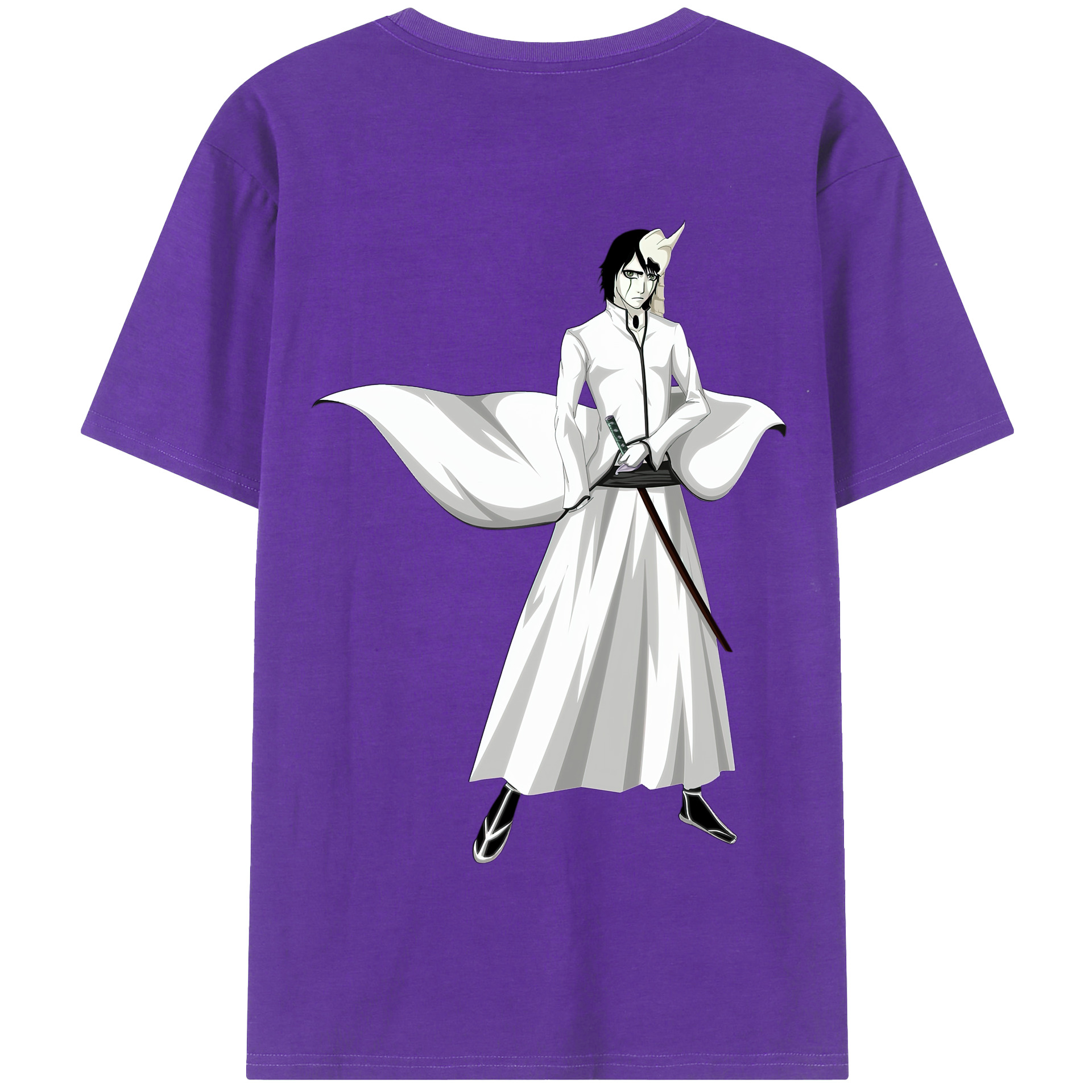 （画像用） ブリーチ ウルキオラ·シファー BLEACH Ulquiorra cifer 綿100％半袖Tシャツ（背面プリント）