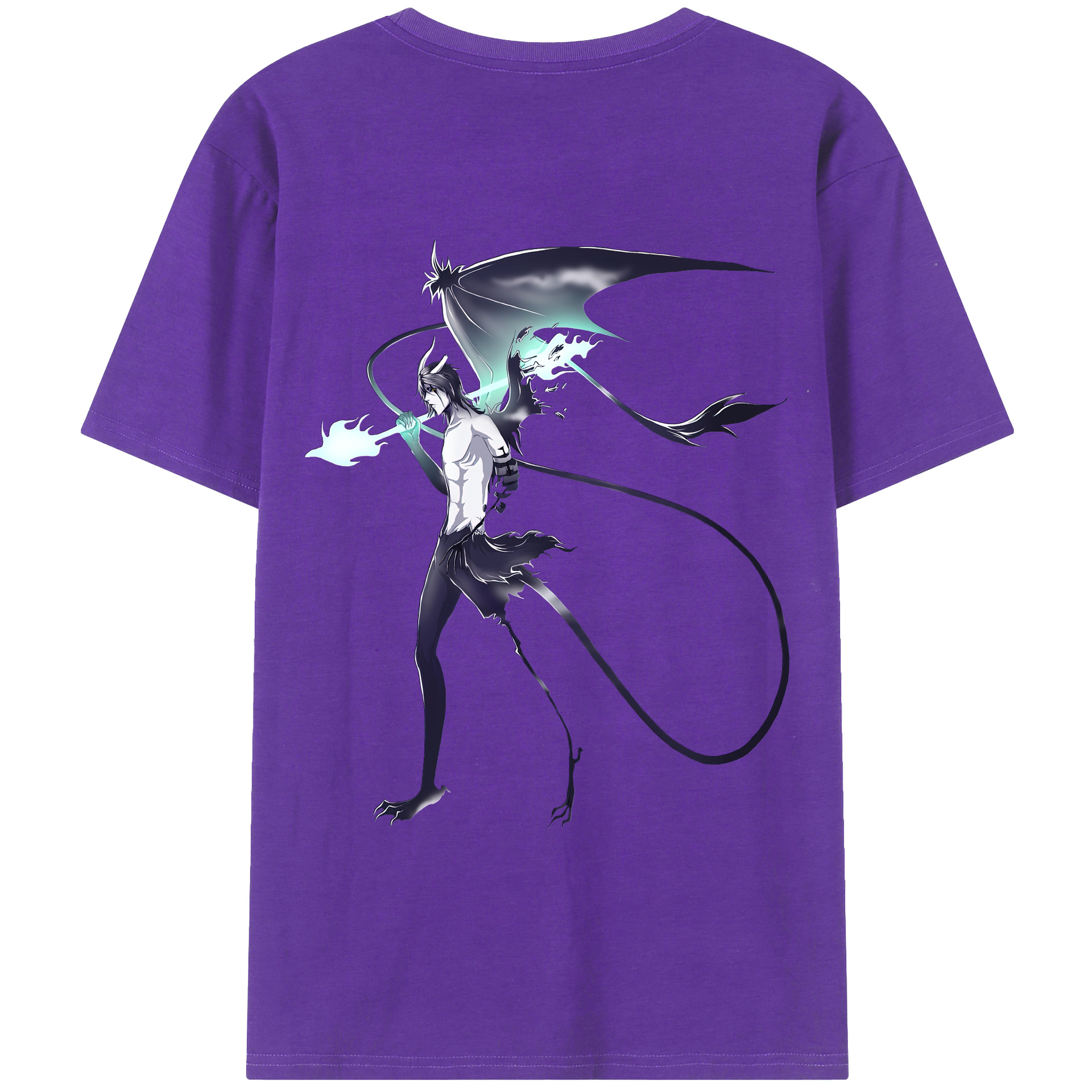 （画像用） ブリーチ ウルキオラ·シファー BLEACH Ulquiorra cifer 綿100％半袖Tシャツ（背面プリント）