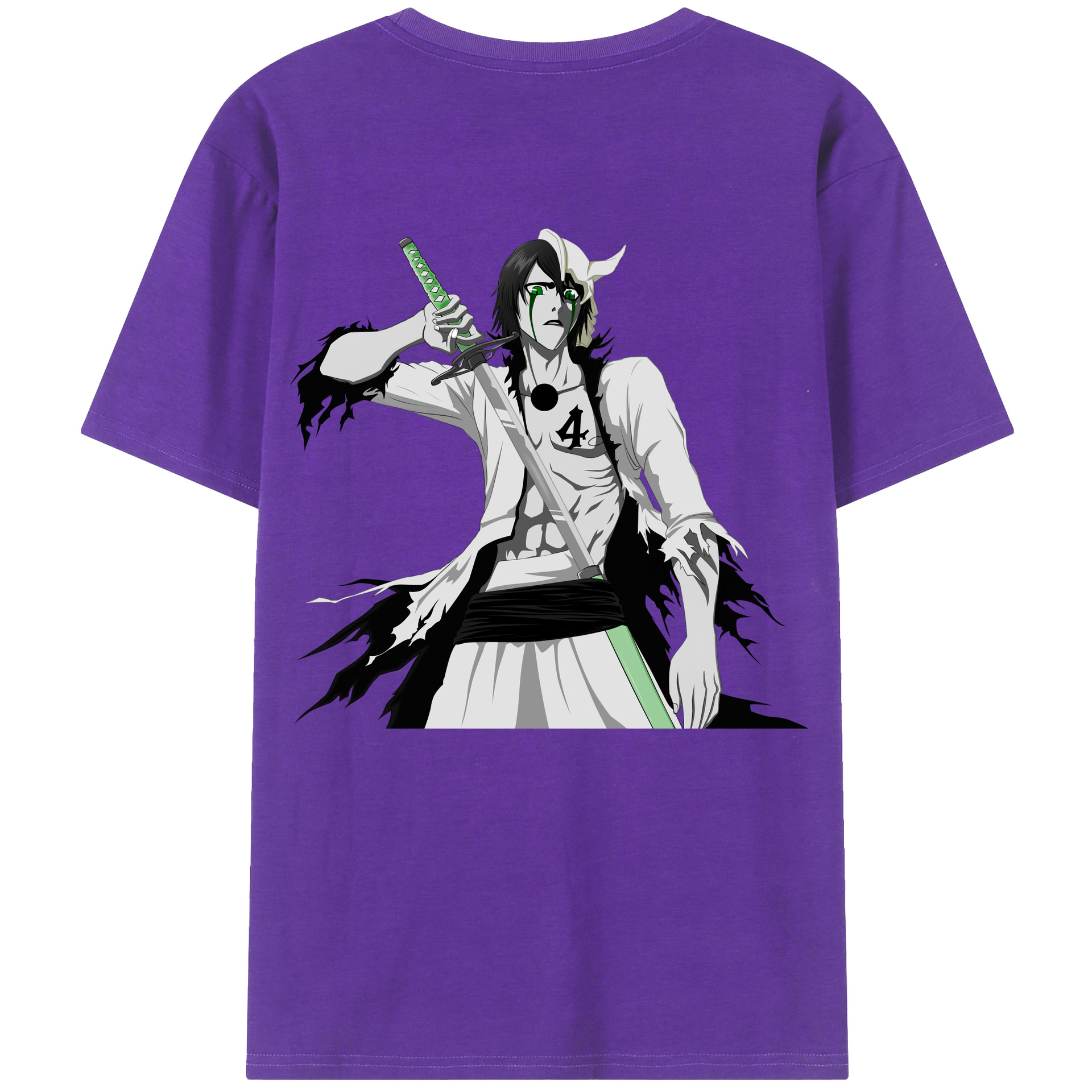 （画像用） ブリーチ ウルキオラ·シファー BLEACH Ulquiorra cifer 綿100％半袖Tシャツ（背面プリント）