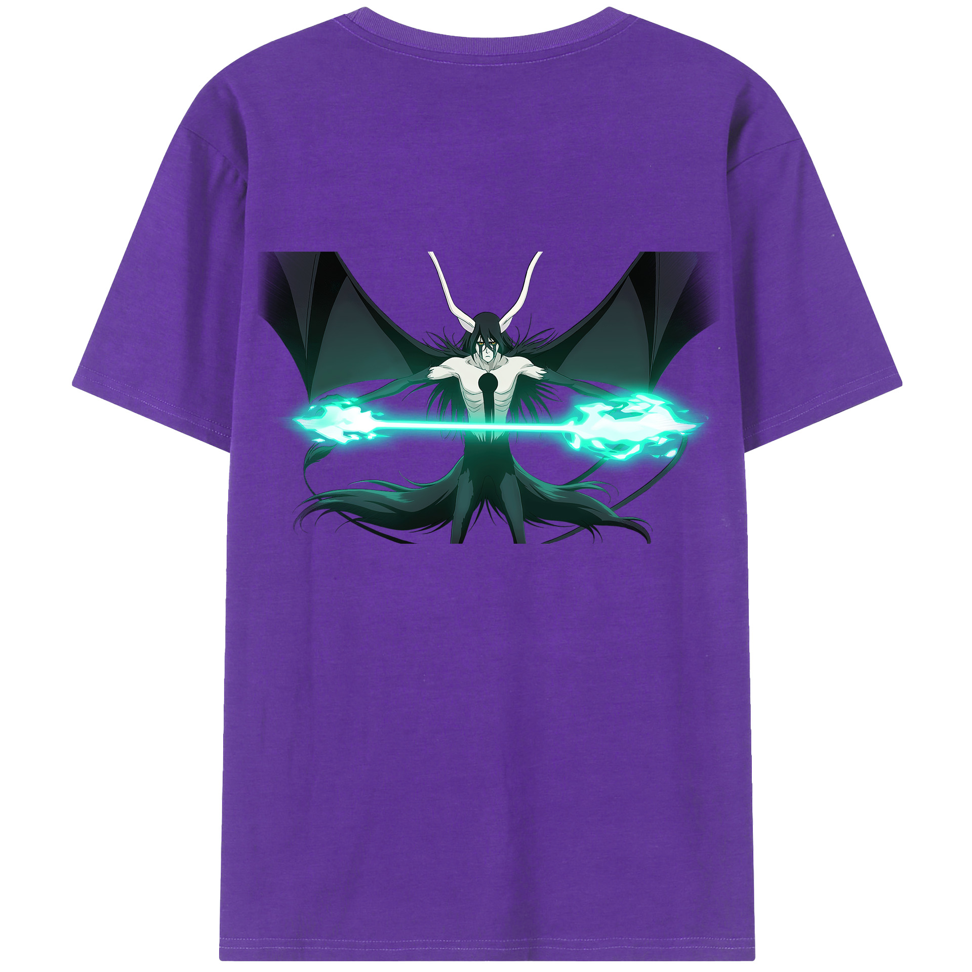 （画像用） ブリーチ ウルキオラ·シファー BLEACH Ulquiorra cifer 綿100％半袖Tシャツ（背面プリント）