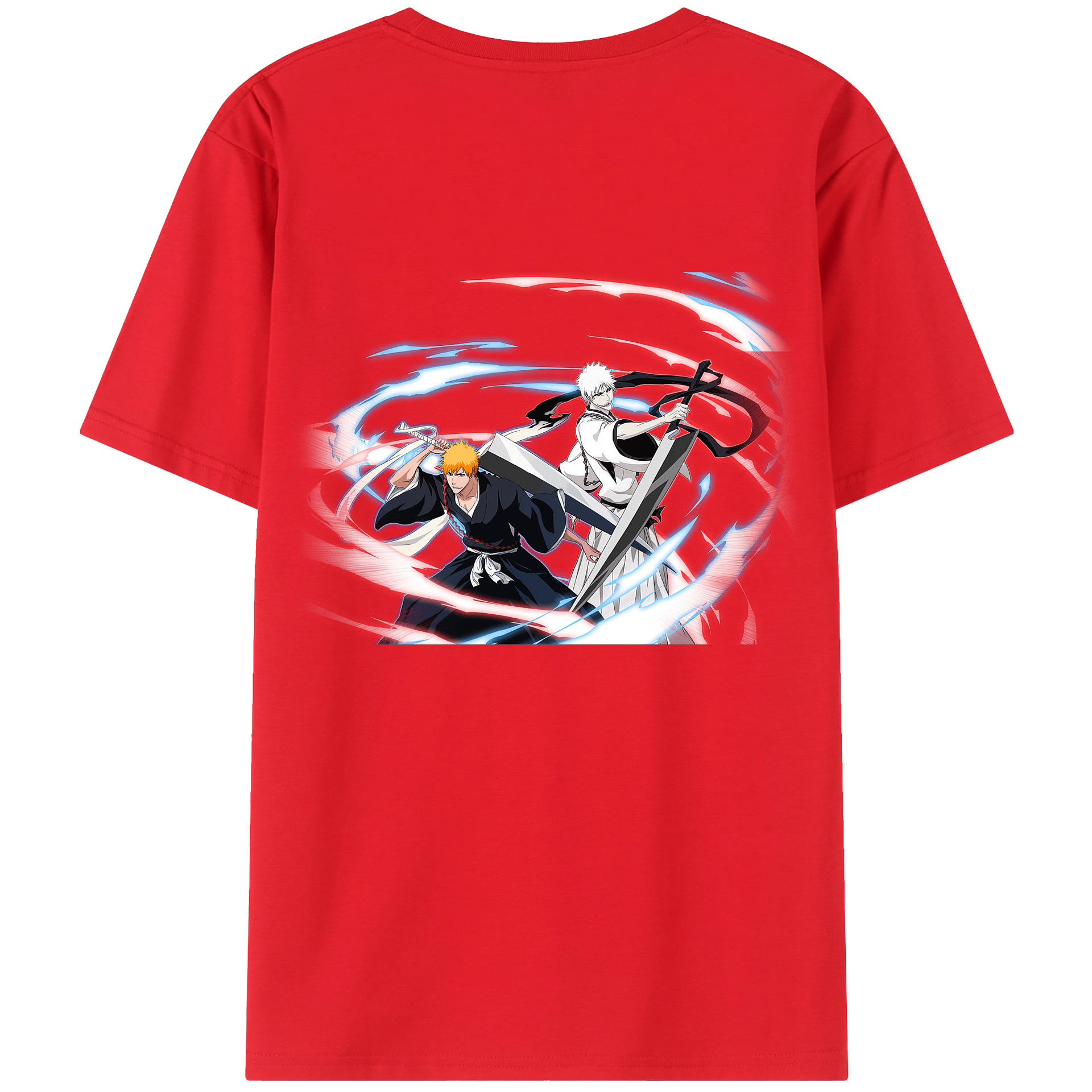 （画像用） ブリーチ 黒崎一護（くろさき いちご）BLEACH Kurosaki Ichigo 綿100％半袖Tシャツ（背面プリント）