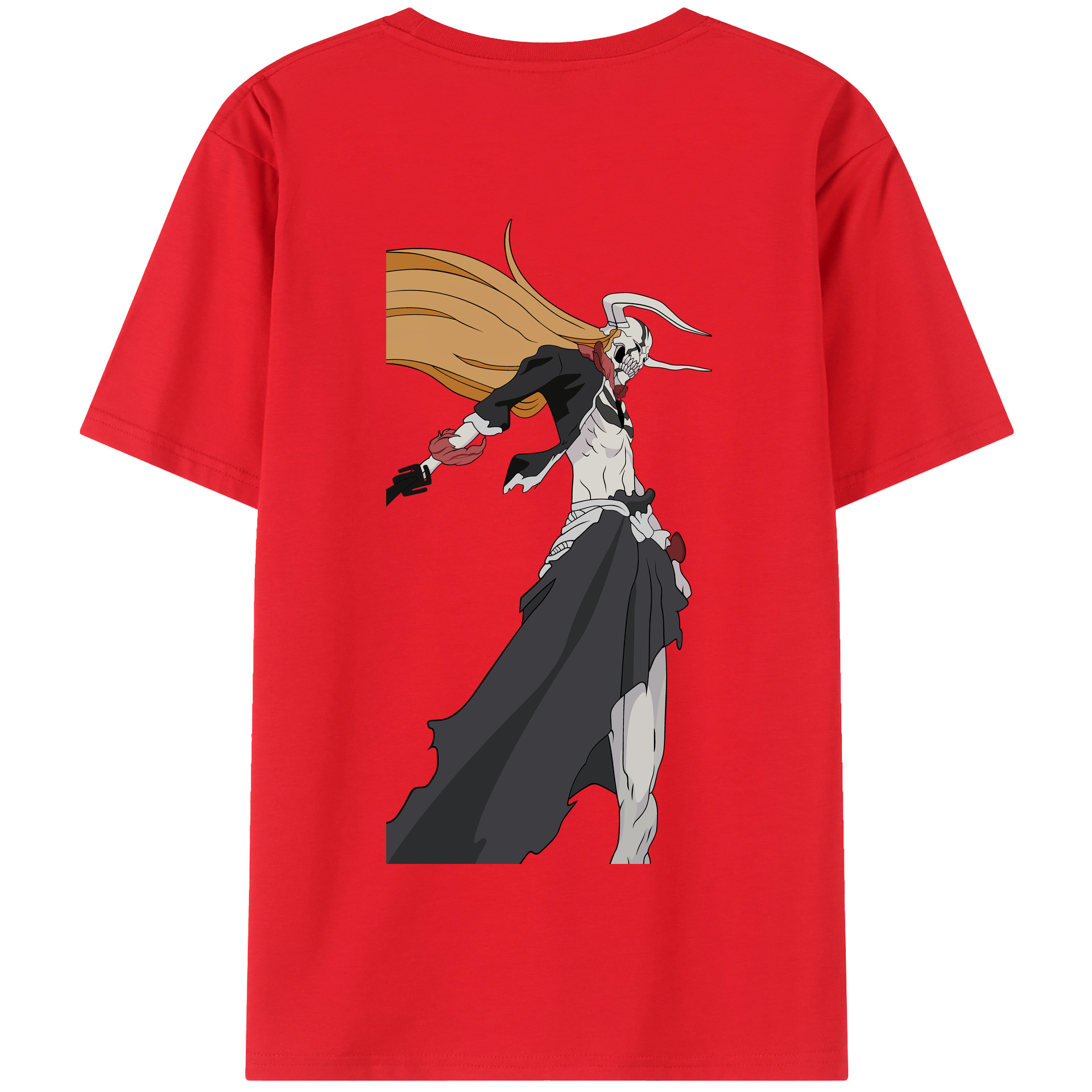 （画像用） ブリーチ 黒崎一護（くろさき いちご）BLEACH Kurosaki Ichigo 綿100％半袖Tシャツ（背面プリント）