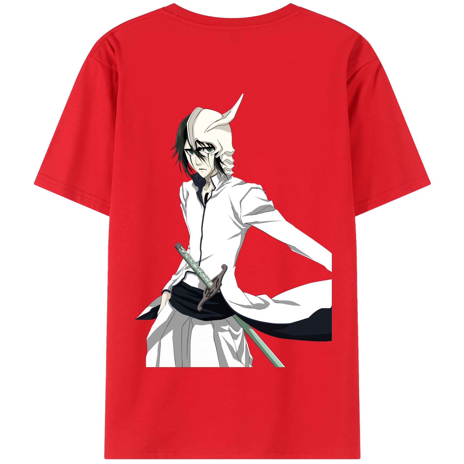 （画像用） ブリーチ ウルキオラ·シファー BLEACH Ulquiorra cifer 綿100％半袖Tシャツ（背面プリント）