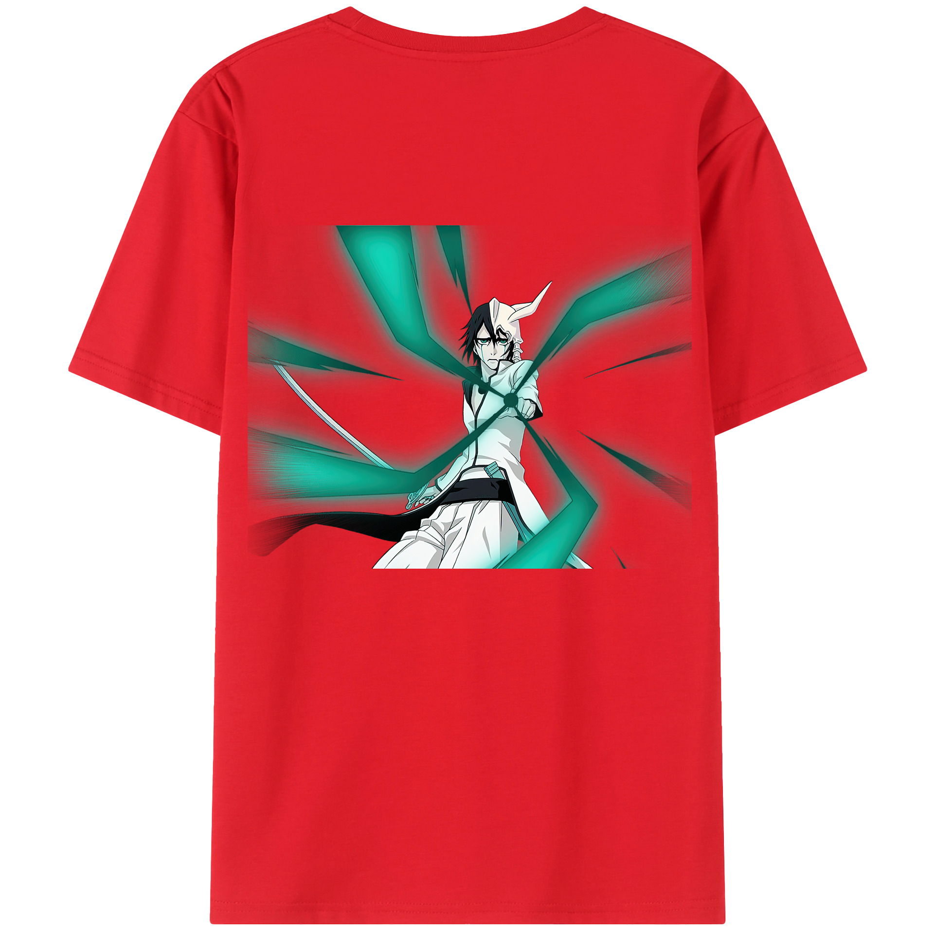 （画像用） ブリーチ ウルキオラ·シファー BLEACH Ulquiorra cifer 綿100％半袖Tシャツ（背面プリント）