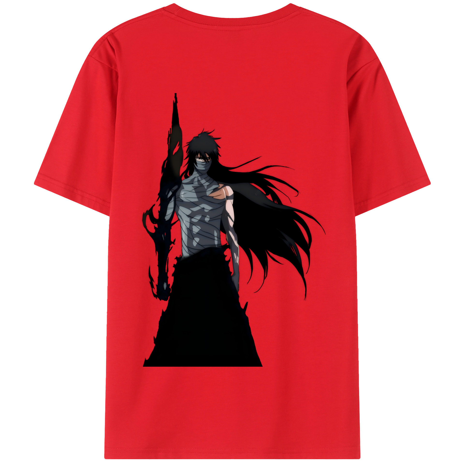 （画像用） ブリーチ 黒崎一護（くろさき いちご）BLEACH Kurosaki Ichigo 綿100％半袖Tシャツ（背面プリント）