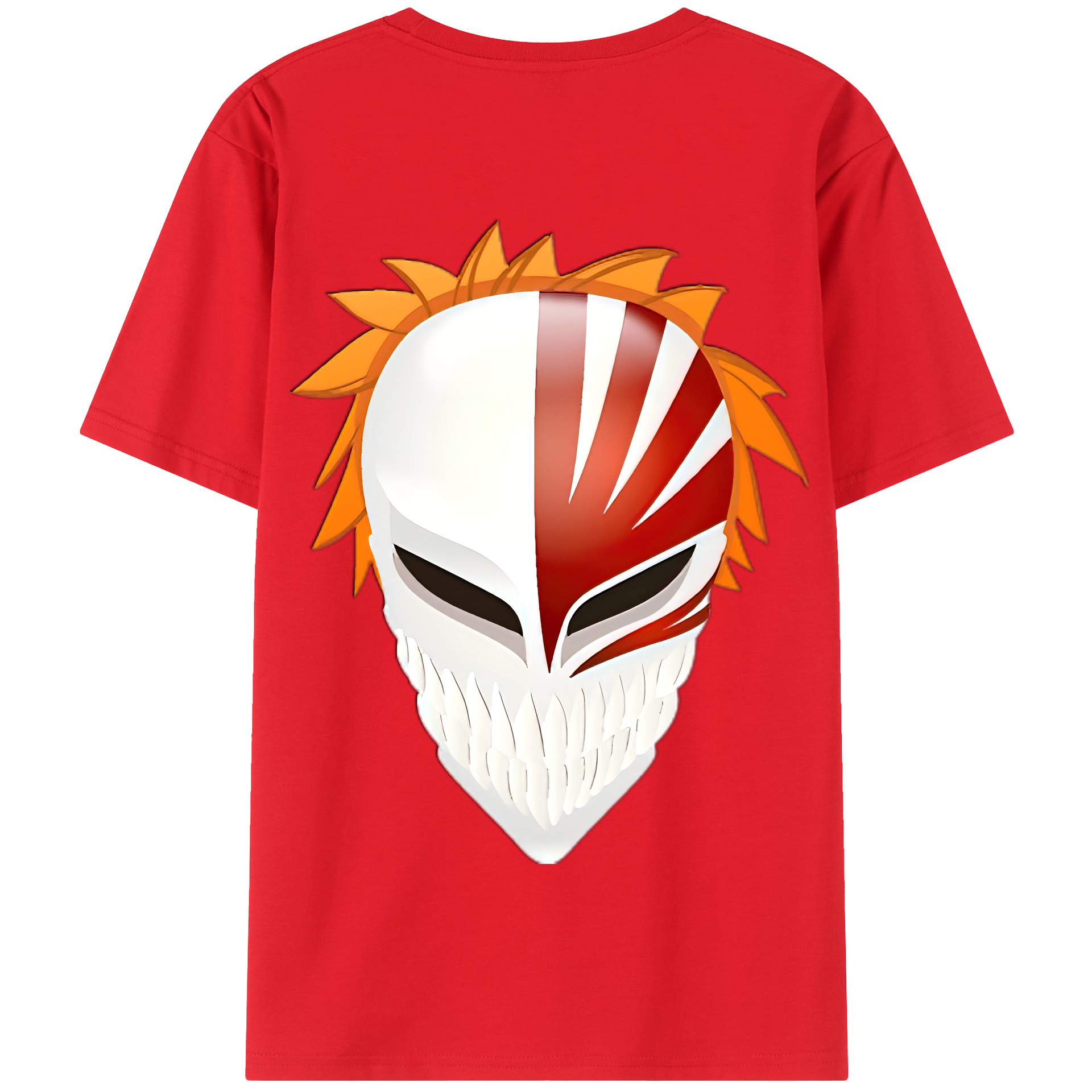 （画像用） ブリーチ 黒崎一護（くろさき いちご）BLEACH Kurosaki Ichigo 綿100％半袖Tシャツ（背面プリント）