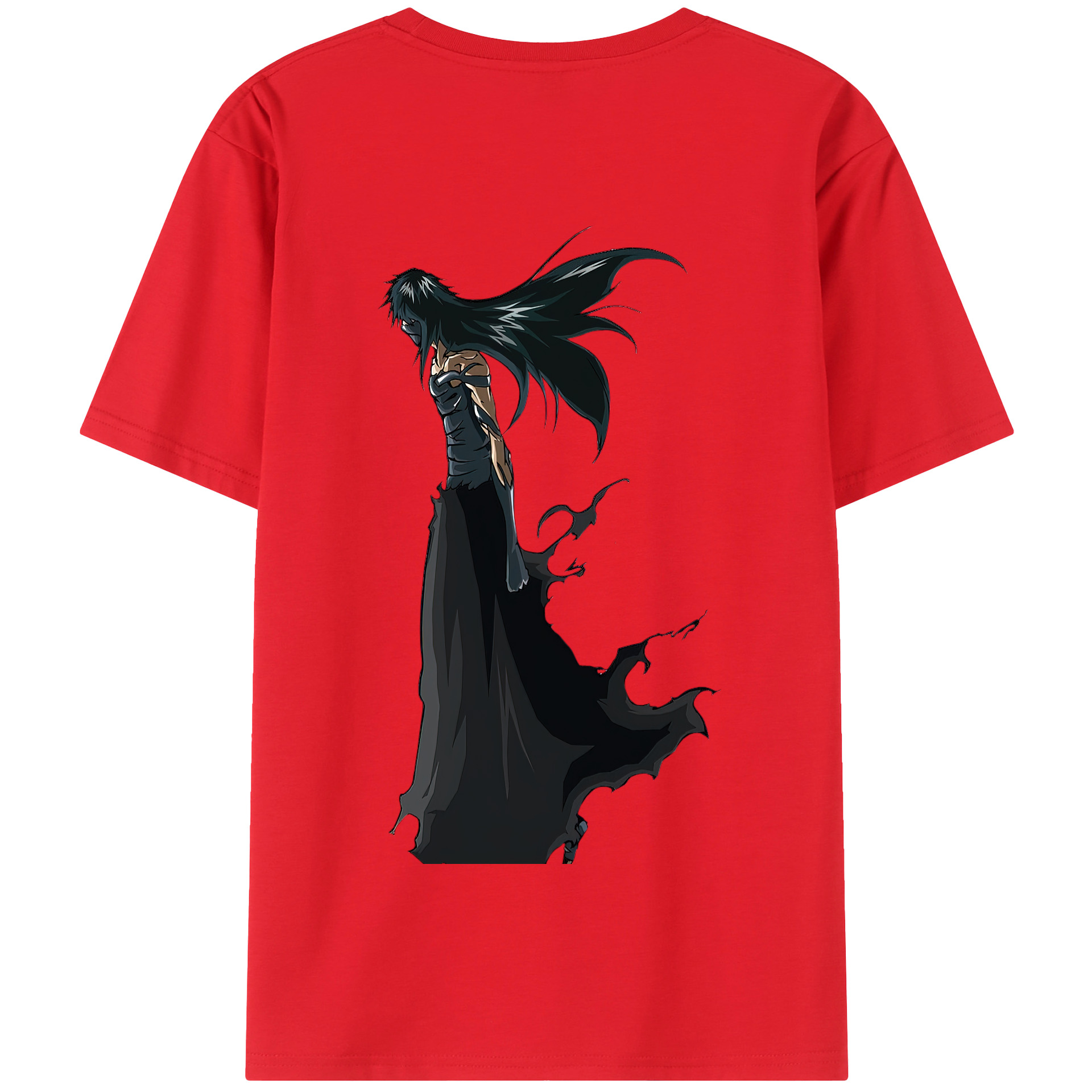 （画像用） ブリーチ 黒崎一護（くろさき いちご）BLEACH Kurosaki Ichigo 綿100％半袖Tシャツ（背面プリント）