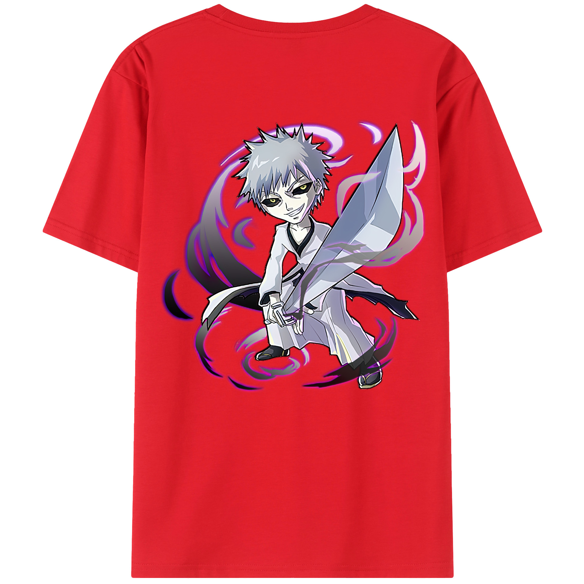 （画像用） ブリーチ 黒崎一護（くろさき いちご）BLEACH Kurosaki Ichigo 綿100％半袖Tシャツ（背面プリント）