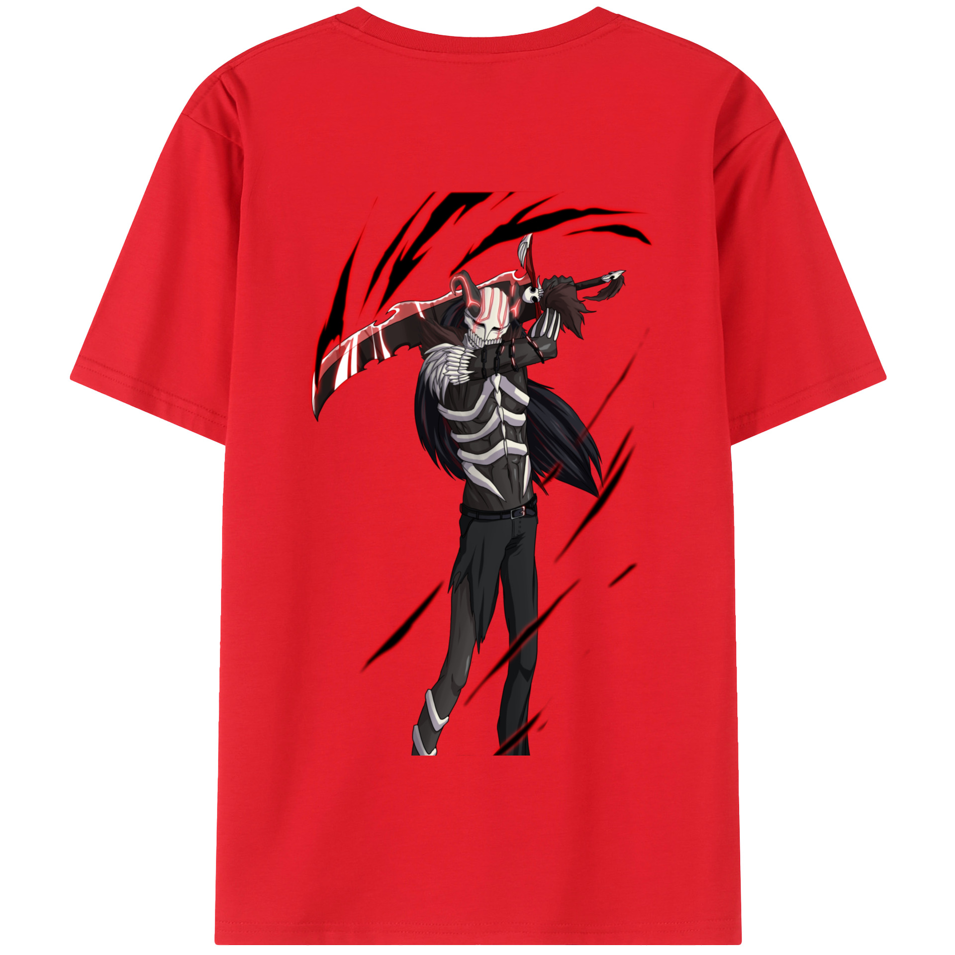 （画像用） ブリーチ 黒崎一護（くろさき いちご）BLEACH Kurosaki Ichigo 綿100％半袖Tシャツ（背面プリント）