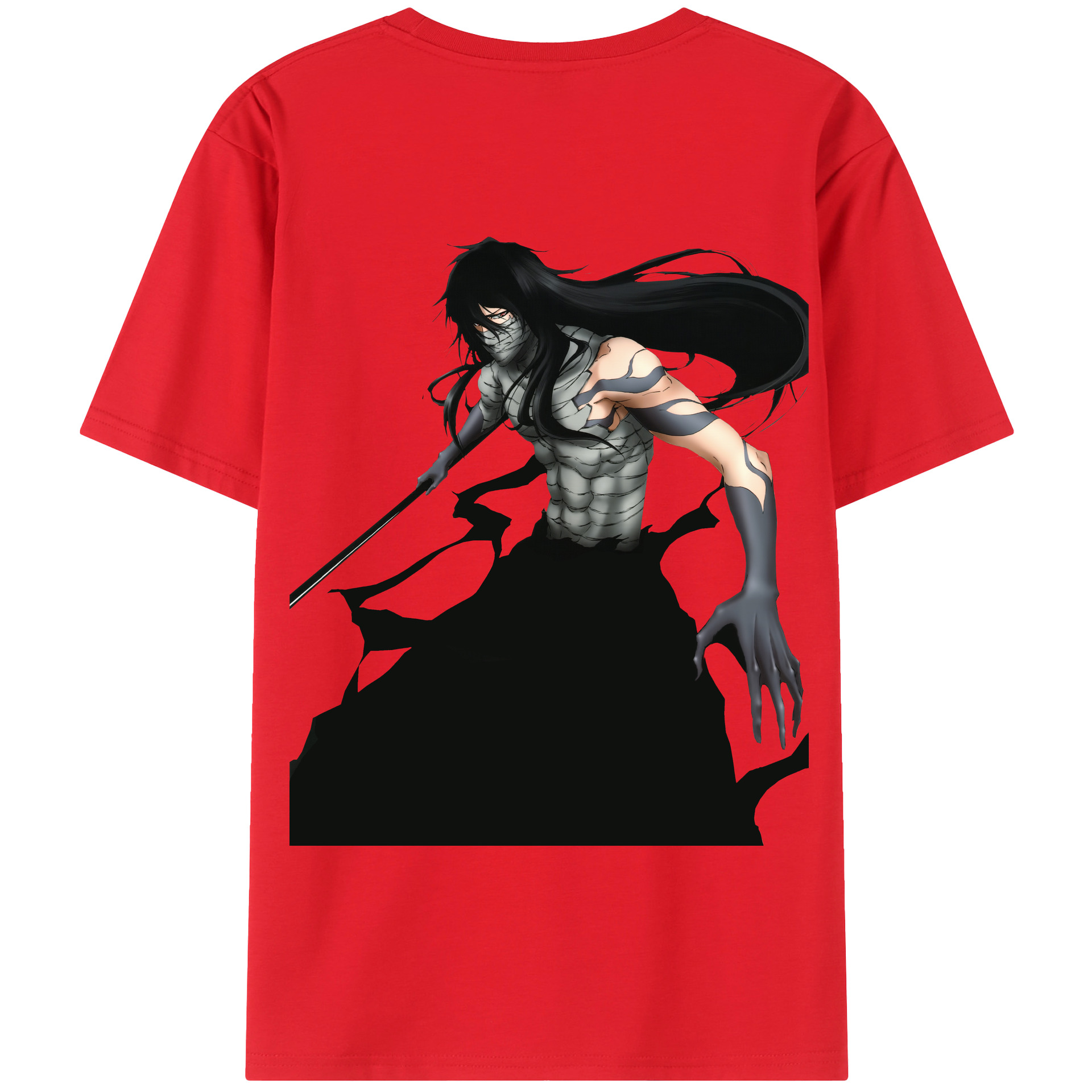 （画像用） ブリーチ 黒崎一護（くろさき いちご）BLEACH Kurosaki Ichigo 綿100％半袖Tシャツ（背面プリント）