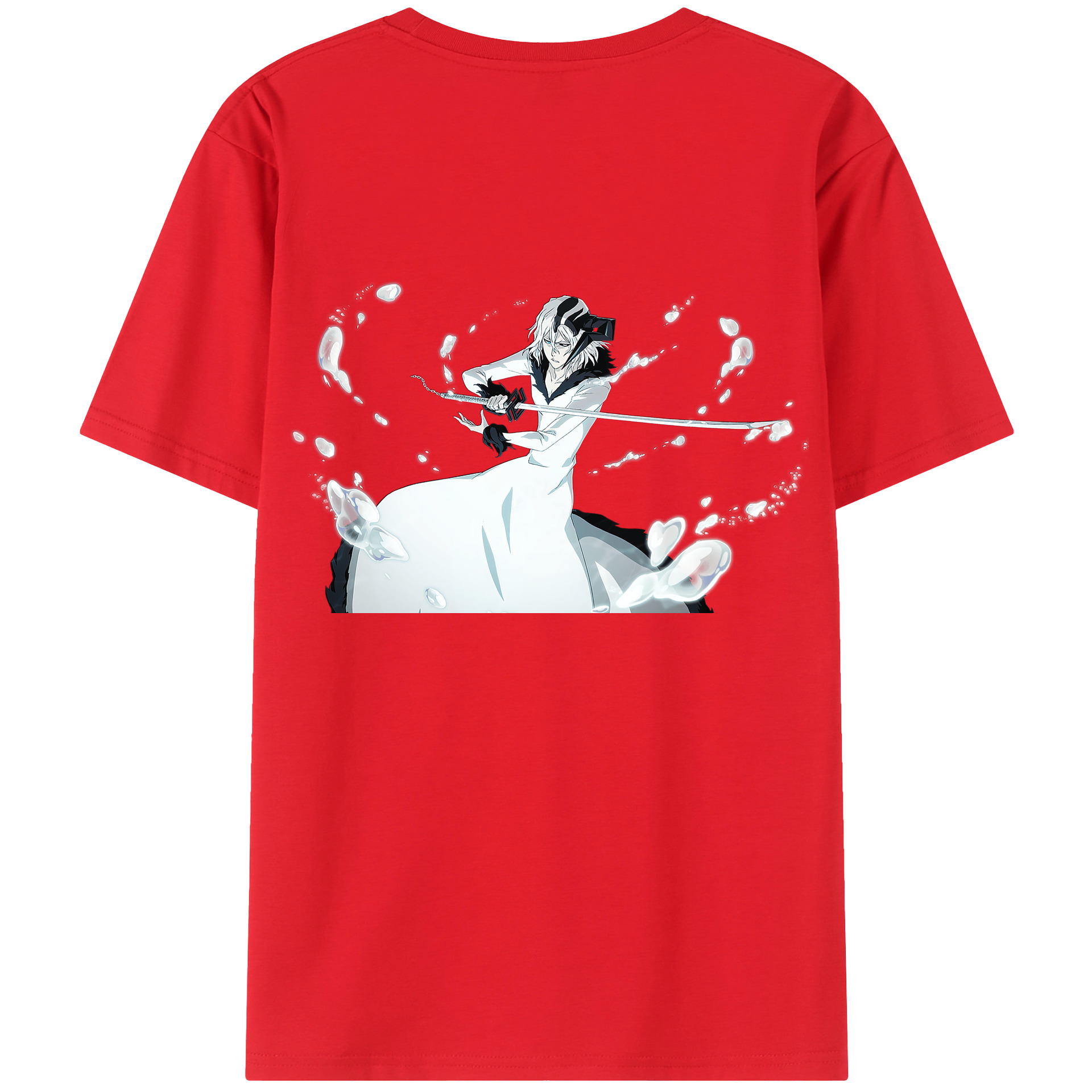 （画像用） ブリーチ 黒崎一護（くろさき いちご）BLEACH Kurosaki Ichigo 綿100％半袖Tシャツ（背面プリント）
