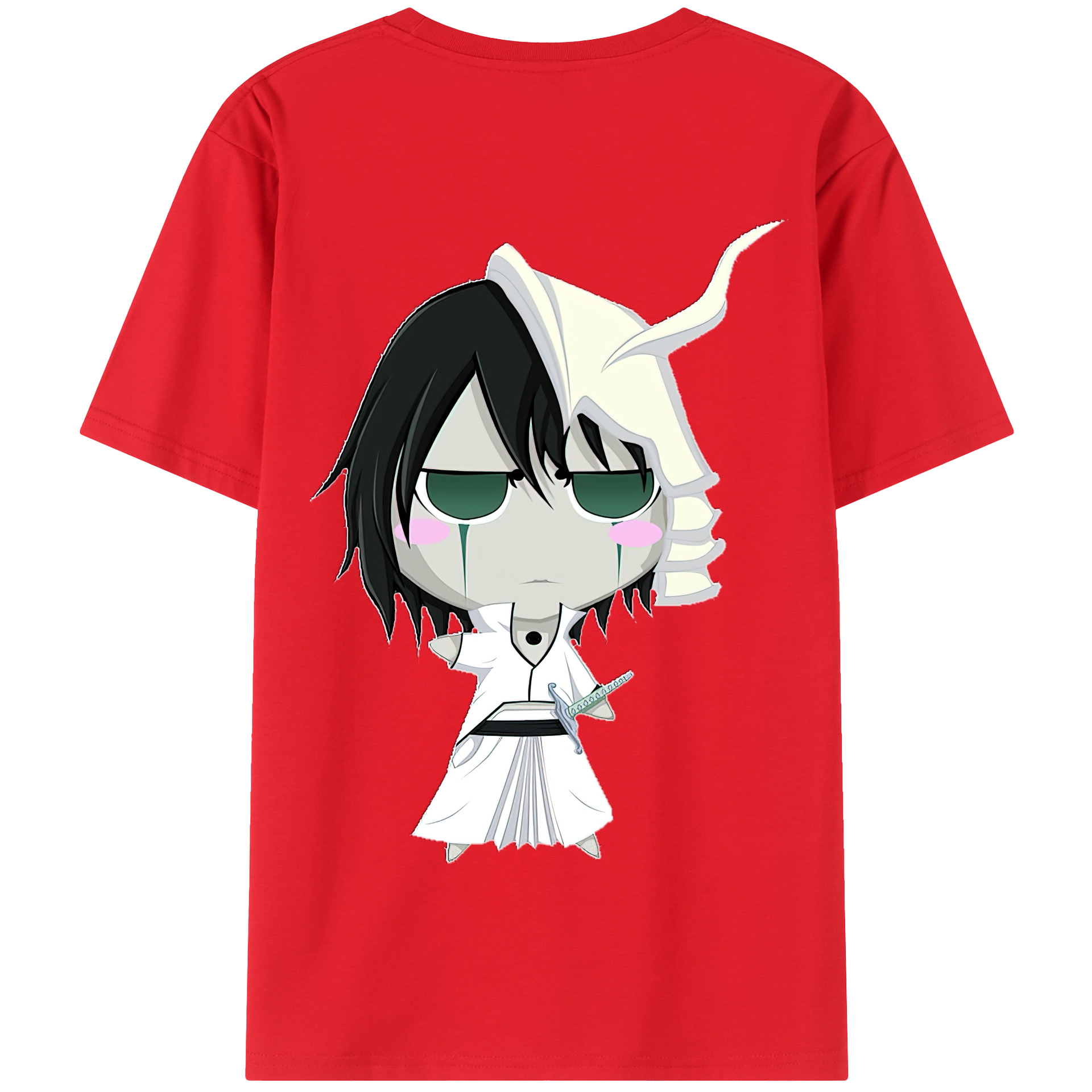 （画像用） ブリーチ ウルキオラ·シファー BLEACH Ulquiorra cifer 綿100％半袖Tシャツ（背面プリント）