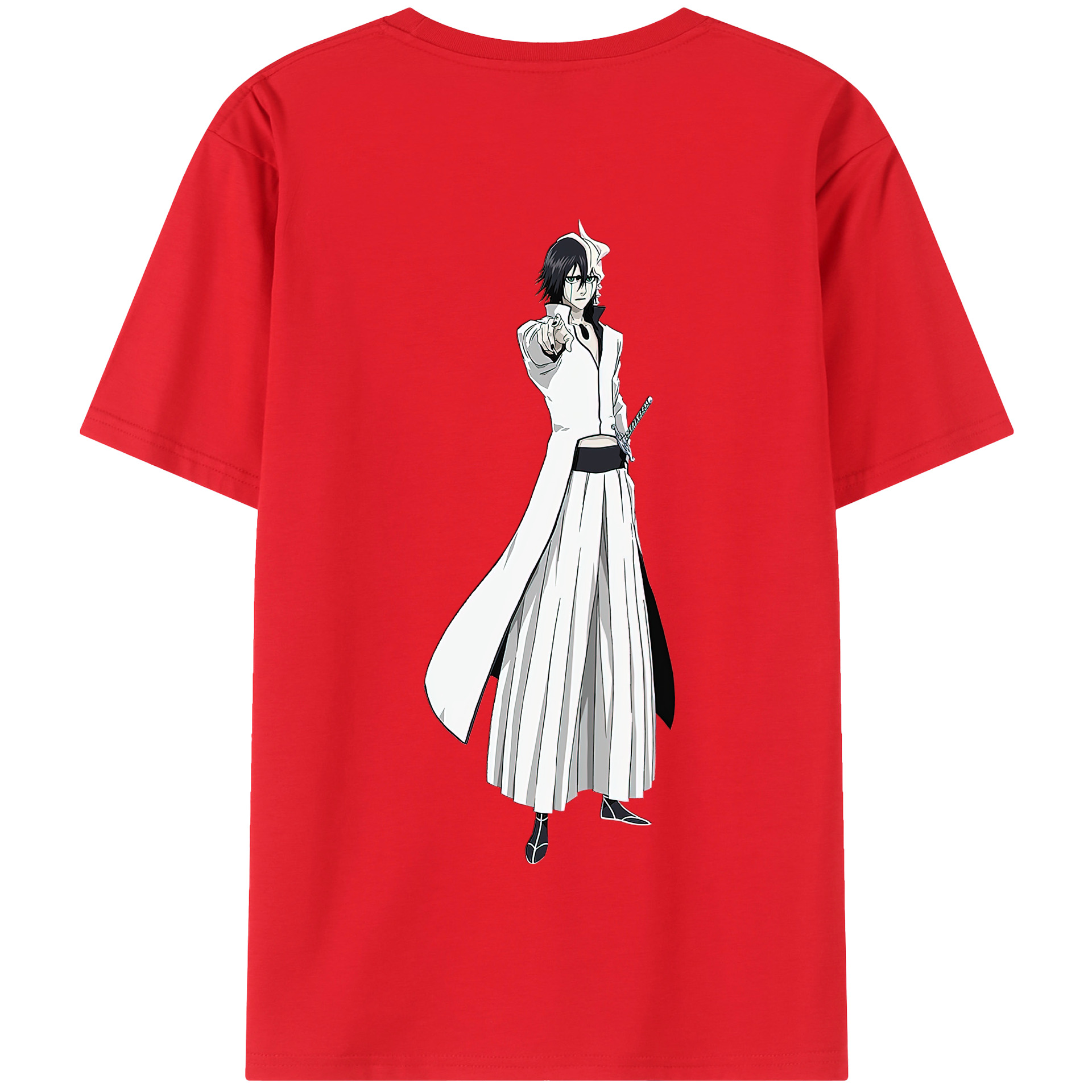 （画像用） ブリーチ ウルキオラ·シファー BLEACH Ulquiorra cifer 綿100％半袖Tシャツ（背面プリント）