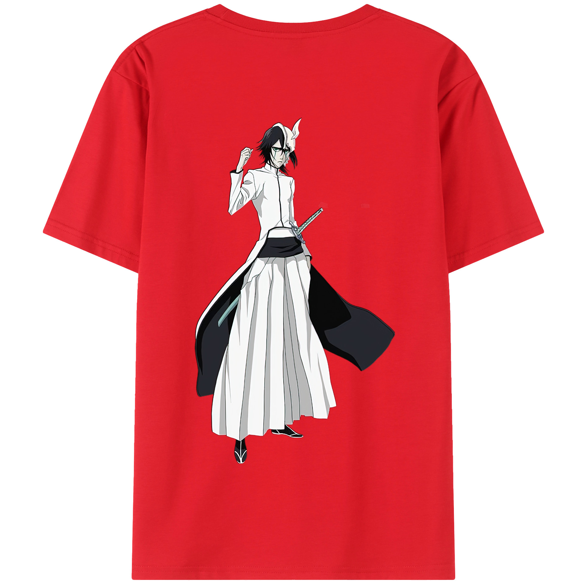 （画像用） ブリーチ ウルキオラ·シファー BLEACH Ulquiorra cifer 綿100％半袖Tシャツ（背面プリント）