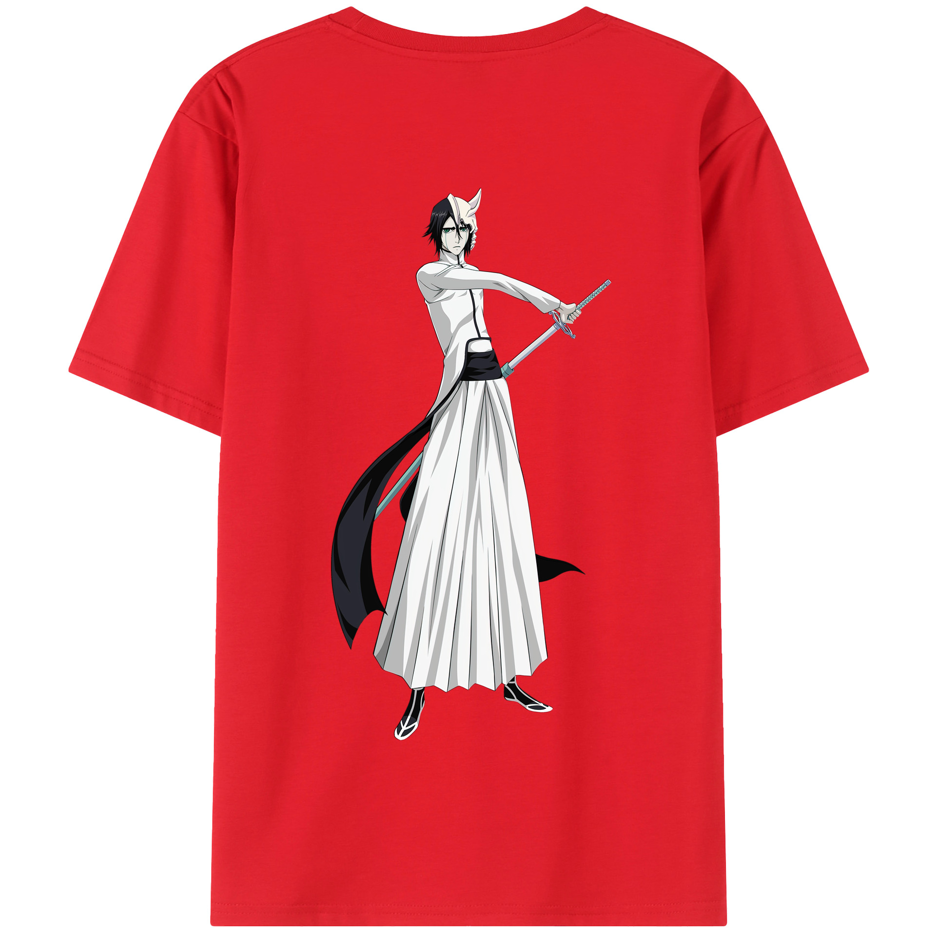 （画像用） ブリーチ ウルキオラ·シファー BLEACH Ulquiorra cifer 綿100％半袖Tシャツ（背面プリント）