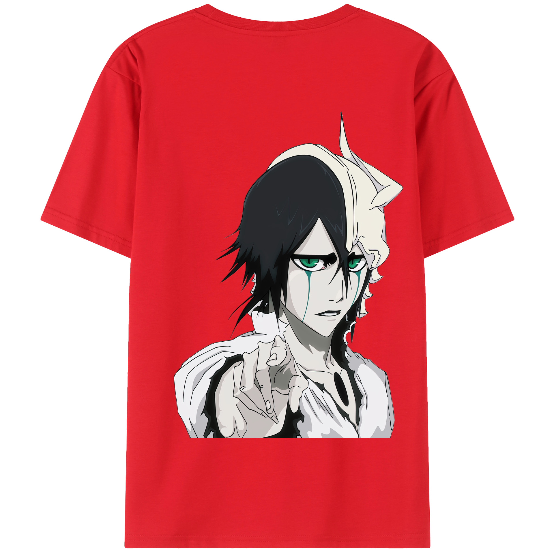 （画像用） ブリーチ ウルキオラ·シファー BLEACH Ulquiorra cifer 綿100％半袖Tシャツ（背面プリント）