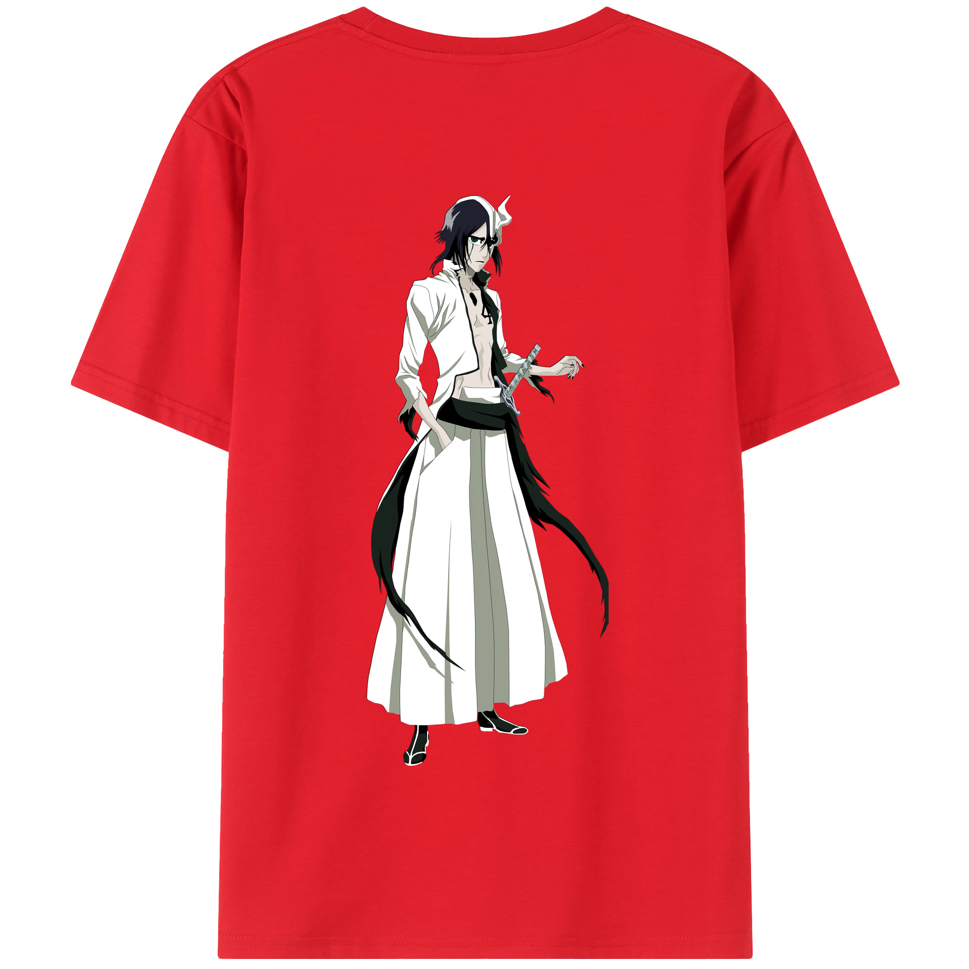 （画像用） ブリーチ ウルキオラ·シファー BLEACH Ulquiorra cifer 綿100％半袖Tシャツ（背面プリント）
