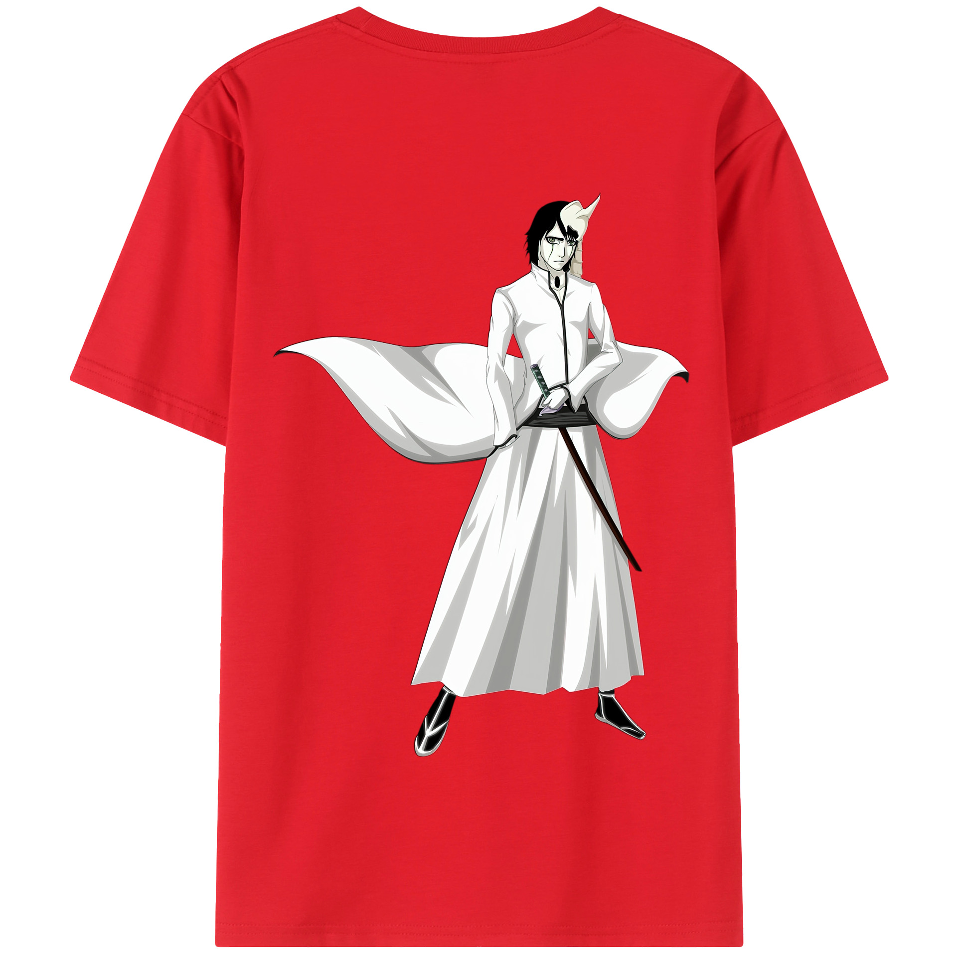 （画像用） ブリーチ ウルキオラ·シファー BLEACH Ulquiorra cifer 綿100％半袖Tシャツ（背面プリント）