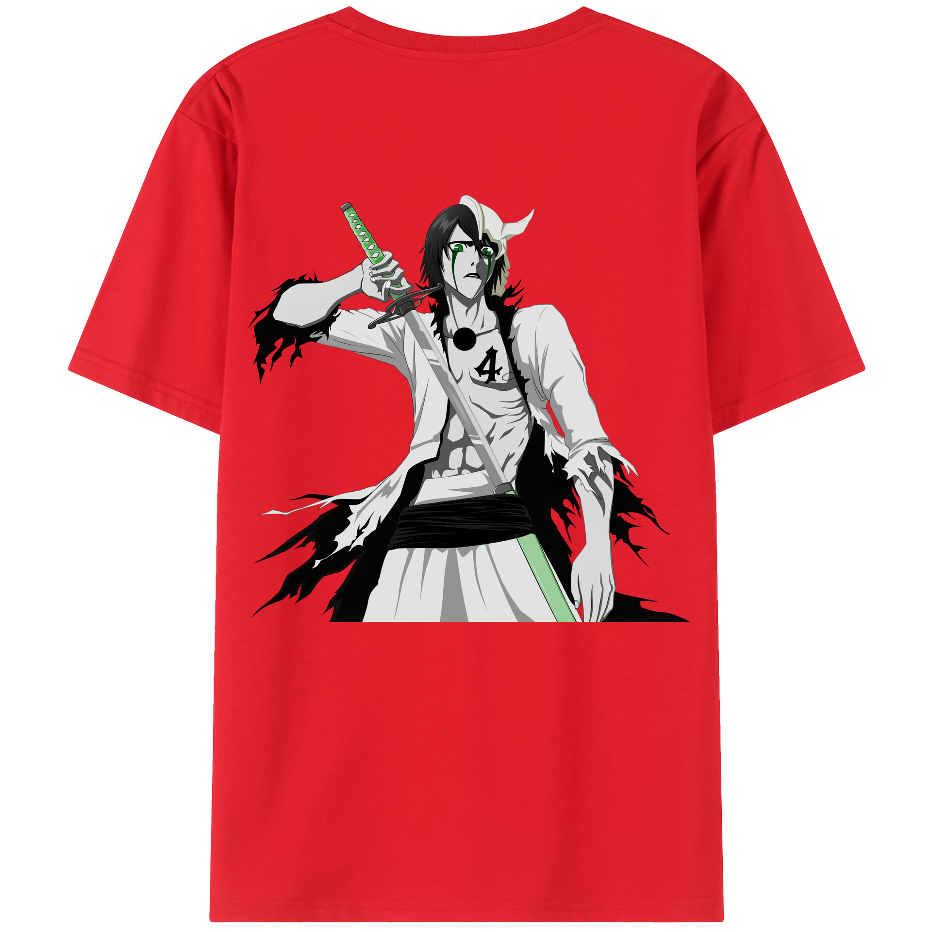 （画像用） ブリーチ ウルキオラ·シファー BLEACH Ulquiorra cifer 綿100％半袖Tシャツ（背面プリント）