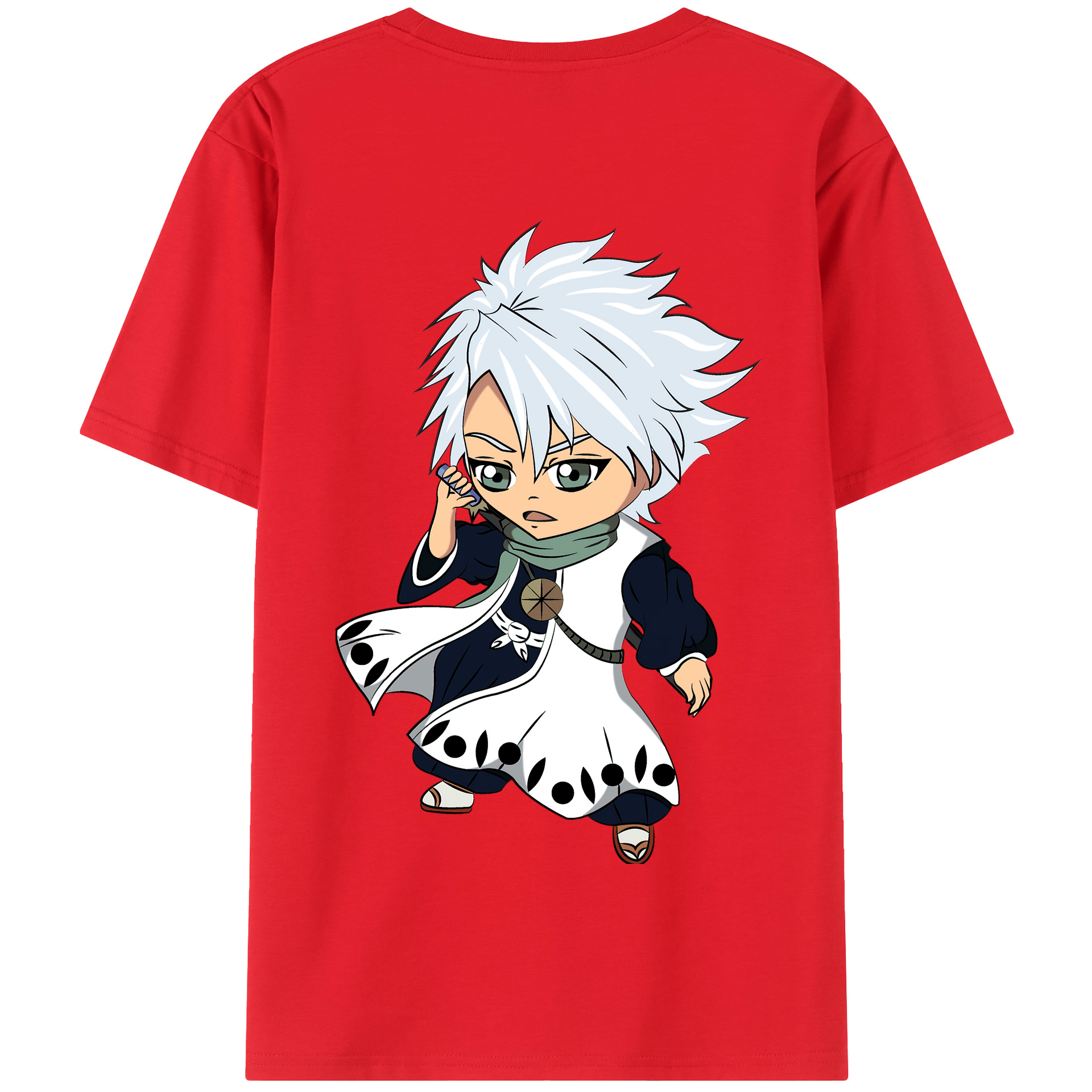 （画像用） ブリーチ 日番谷冬獅郎（ひつがや とうしろう） BLEACH Hitsugaya Toushirou 綿100％半袖Tシャツ（背面プリント）
