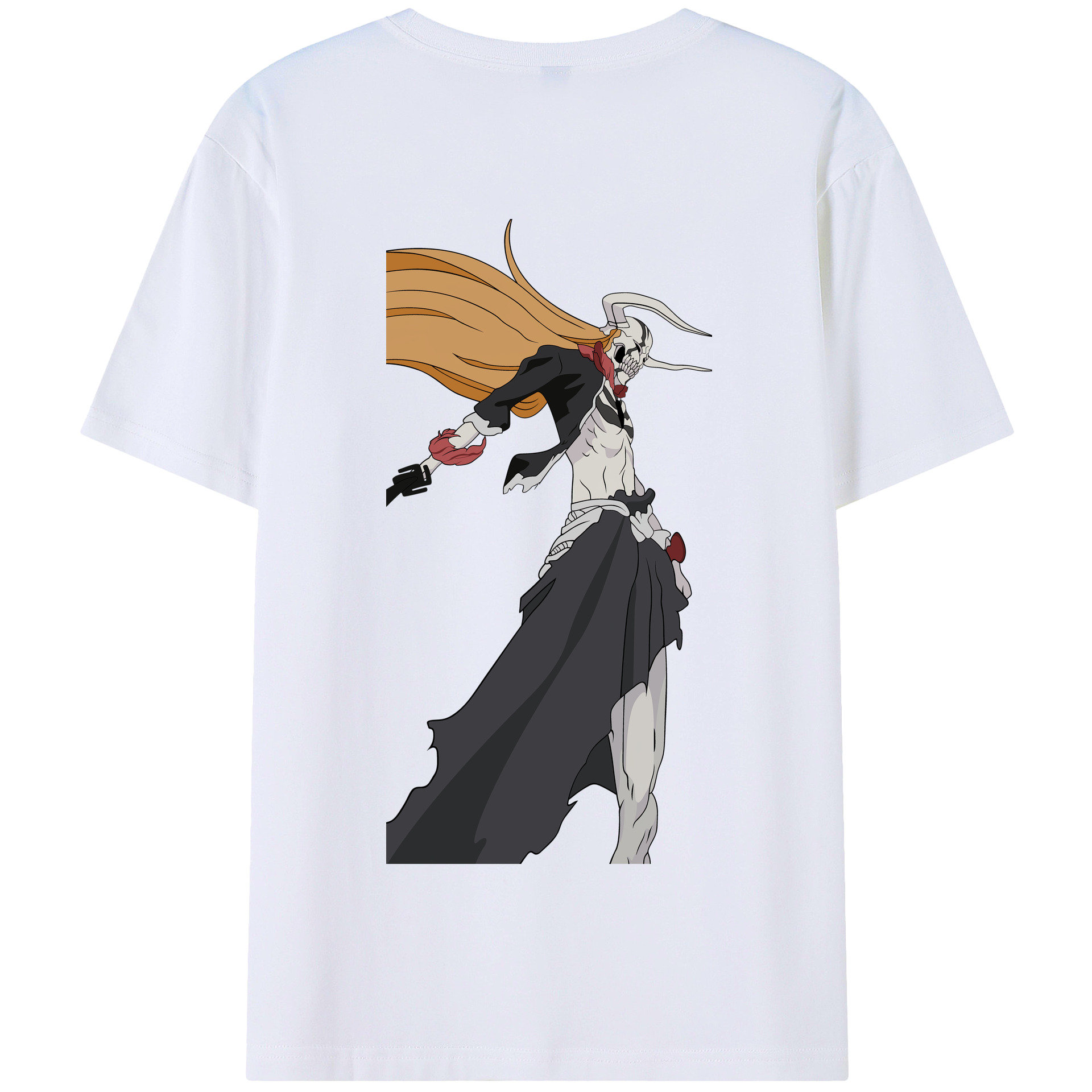 （画像用） ブリーチ 黒崎一護（くろさき いちご）BLEACH Kurosaki Ichigo 綿100％半袖Tシャツ（背面プリント）